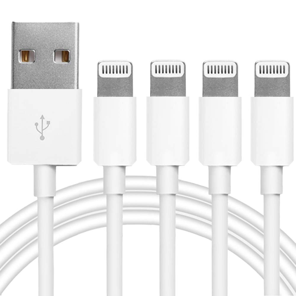 4Pack Original Apple MFi Certified Charger Lightning to USB Charging Cable Cord Compatible iPhone 14/13/12/11 Pro/11/XS MAX/XR/8/7/6s Plus.iPad Pro/Air/Mini.iPod Touch (3.3ft)