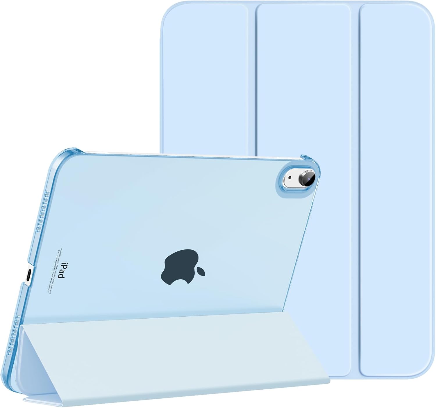 MoKo for iPad (A16) 11th Generation Case. iPad 10th Gen Case. Navy Blue | For iPad 11/10.9 Inch Case 2025/2022. Slim Stand Hard PC Translucent Back Shell Smart Cover.Support Touch ID.Auto Wake/Sleep