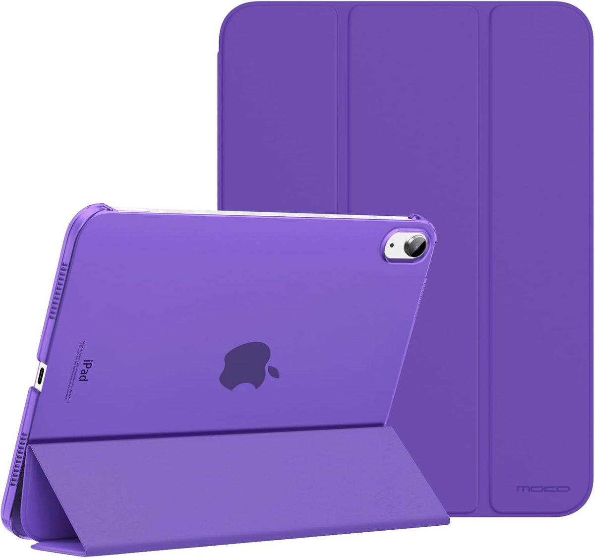 MoKo for iPad (A16) 11th Generation Case. iPad 10th Gen Case. Navy Blue | For iPad 11/10.9 Inch Case 2025/2022. Slim Stand Hard PC Translucent Back Shell Smart Cover.Support Touch ID.Auto Wake/Sleep