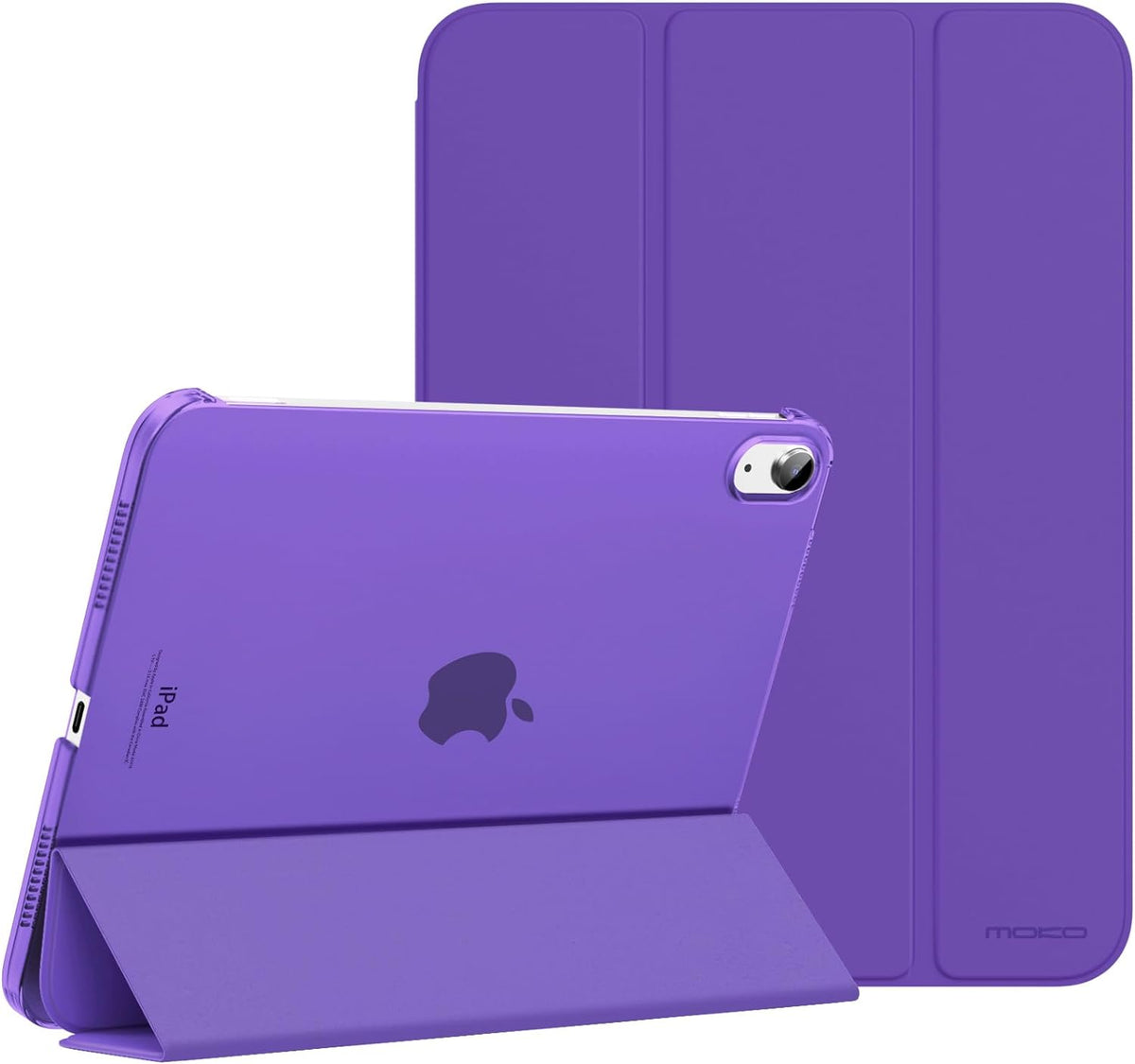 MoKo for iPad (A16) 11th Generation Case. iPad 10th Gen Case. Navy Blue | For iPad 11/10.9 Inch Case 2025/2022. Slim Stand Hard PC Translucent Back Shell Smart Cover.Support Touch ID.Auto Wake/Sleep