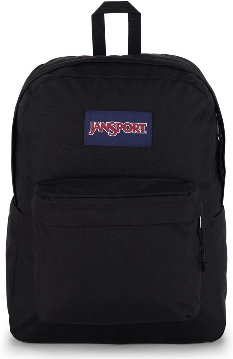 Amazon.com | JanSport SuperBreak Plus Backpack with Padded 15-inch Laptop Sleeve and Integrated Bottle Pocket - Spacious and Durable Daypack for Work and Travel - Black | Casual Daypacks