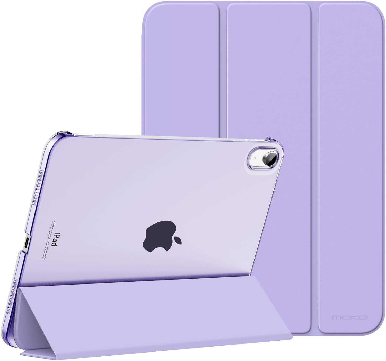MoKo for iPad (A16) 11th Generation Case. iPad 10th Gen Case. Navy Blue | For iPad 11/10.9 Inch Case 2025/2022. Slim Stand Hard PC Translucent Back Shell Smart Cover.Support Touch ID.Auto Wake/Sleep
