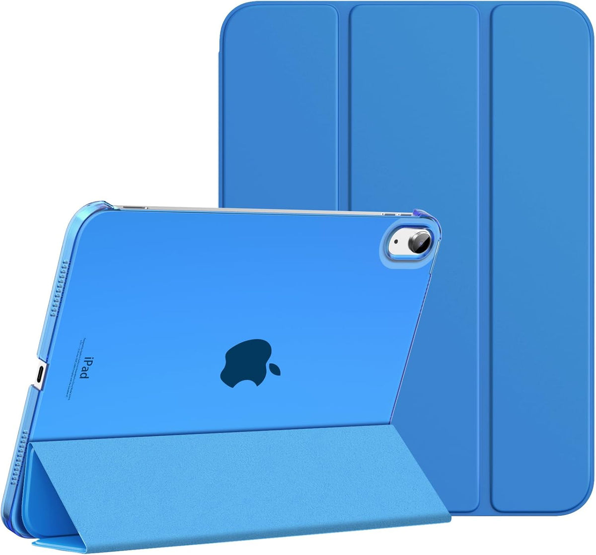 MoKo for iPad (A16) 11th Generation Case. iPad 10th Gen Case. Navy Blue | For iPad 11/10.9 Inch Case 2025/2022. Slim Stand Hard PC Translucent Back Shell Smart Cover.Support Touch ID.Auto Wake/Sleep