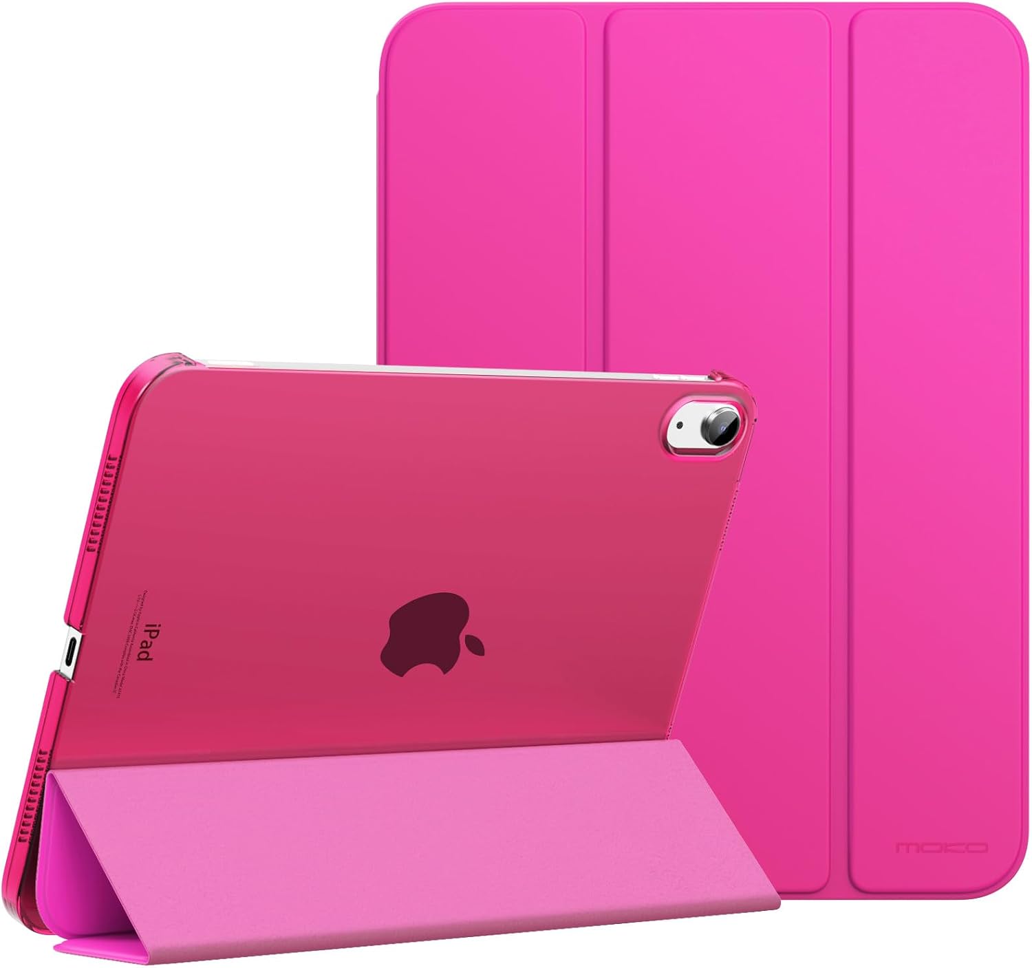 MoKo for iPad (A16) 11th Generation Case. iPad 10th Gen Case. Navy Blue | For iPad 11/10.9 Inch Case 2025/2022. Slim Stand Hard PC Translucent Back Shell Smart Cover.Support Touch ID.Auto Wake/Sleep