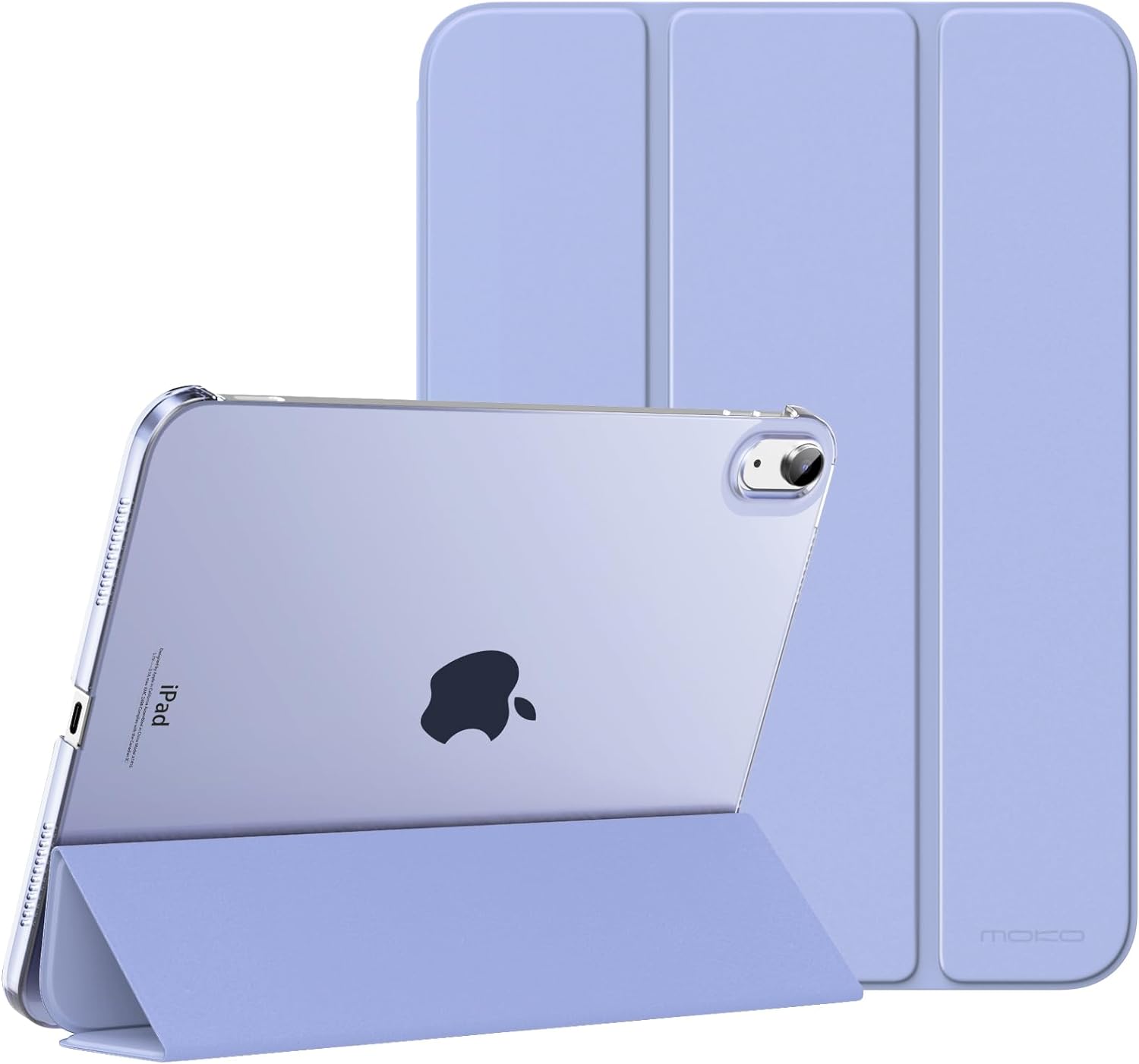 MoKo for iPad (A16) 11th Generation Case. iPad 10th Gen Case. Navy Blue | For iPad 11/10.9 Inch Case 2025/2022. Slim Stand Hard PC Translucent Back Shell Smart Cover.Support Touch ID.Auto Wake/Sleep