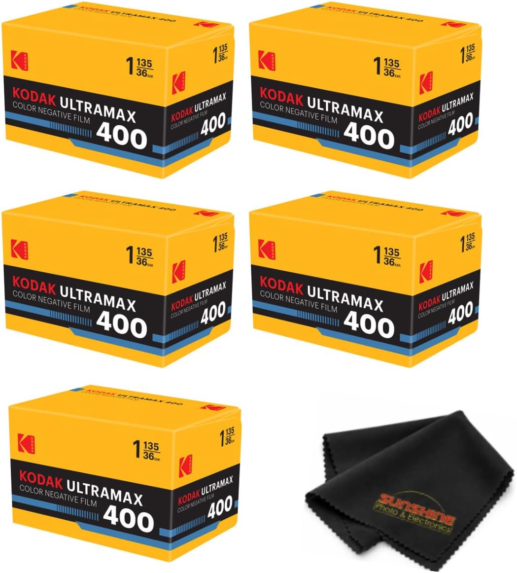 Kodak Ultramax 400 Color Print Film 36 Exp. 35mm DX 400 135-36 (108 Pics) (Pack of 3). Basic