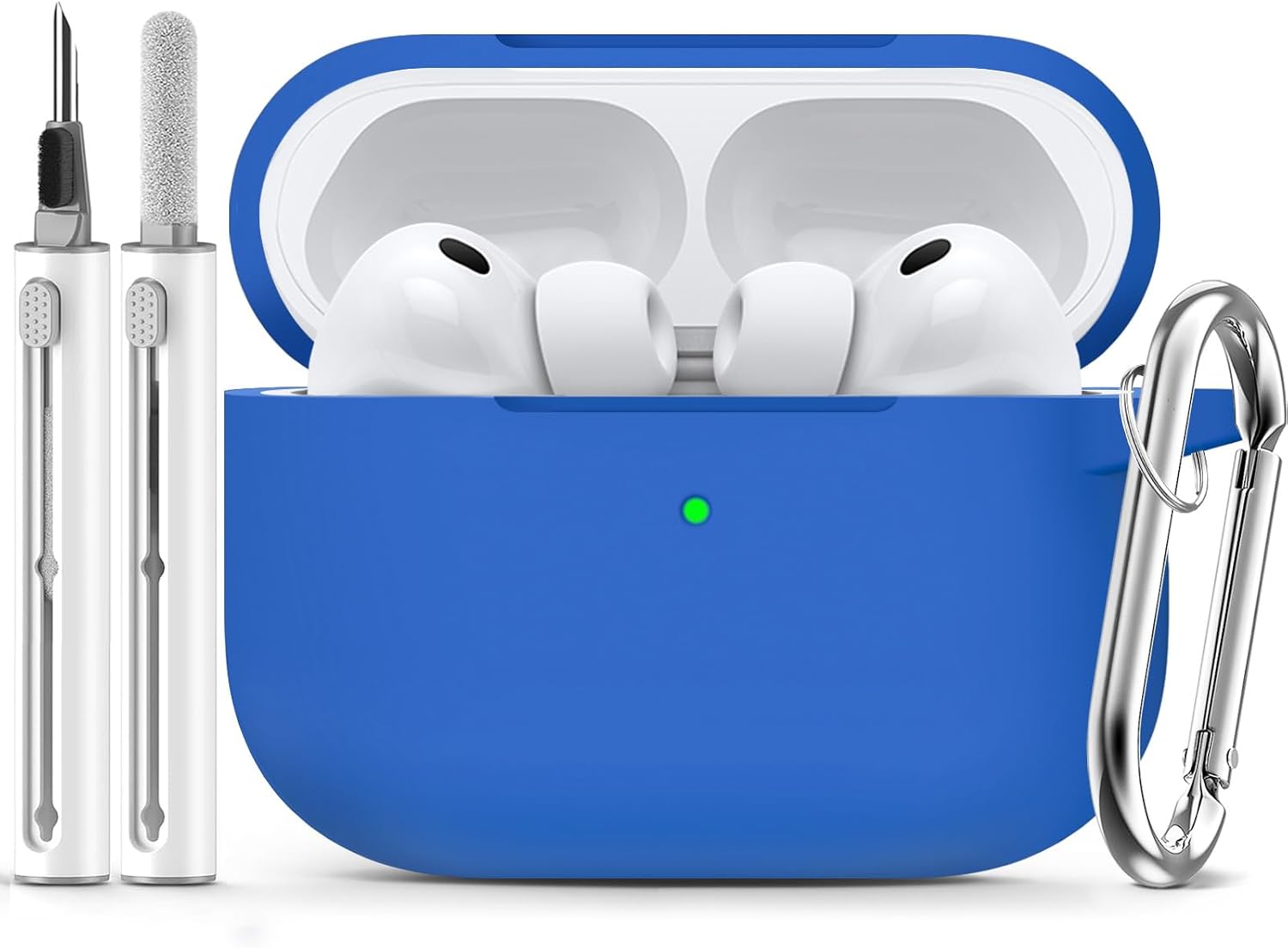 Ljusmicker for AirPods Pro 3 Case 2025 with Cleaner Kit.Black | Soft Silicone Protective Cover for Apple AirPod Pro 3rd Generation Case with Keychain for Women Men.Shockproof