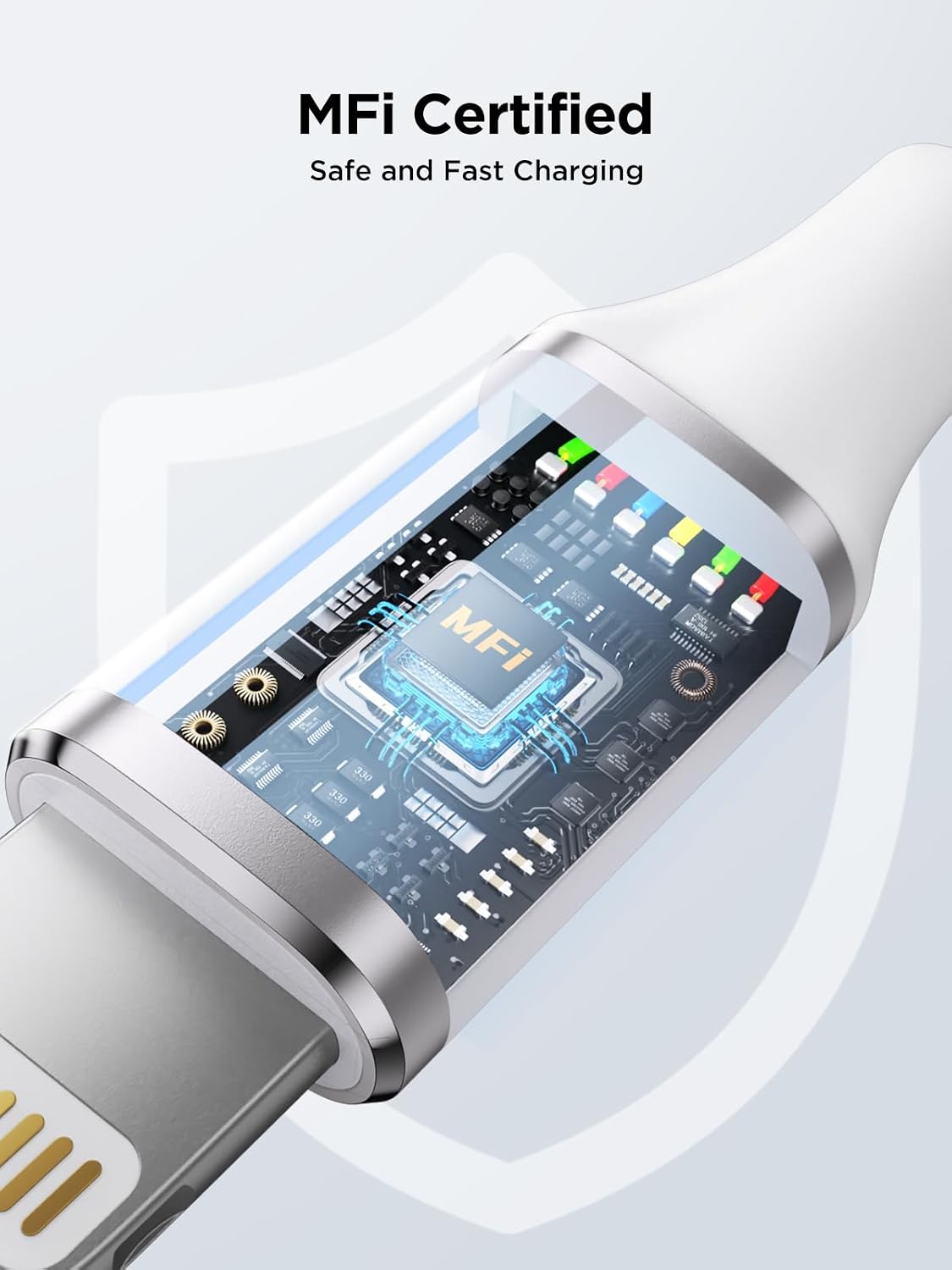 iPhone Charger [Apple MFi Certified] 6FT iPhone Charger Cord Fast Charging USB to Lightning Cable Braided USB Phone Cable Cord Compatible with iPhone 14 13 12 11 Pro Max XR XS X 8 7 6 Plus SE. iPad