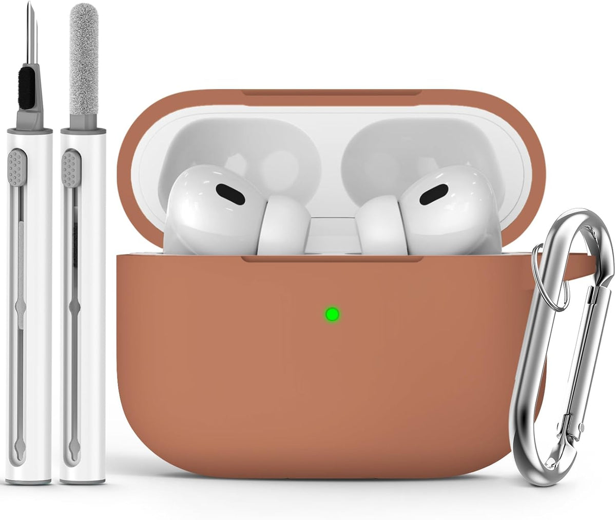 Ljusmicker for AirPods Pro 3 Case 2025 with Cleaner Kit.Black | Soft Silicone Protective Cover for Apple AirPod Pro 3rd Generation Case with Keychain for Women Men.Shockproof
