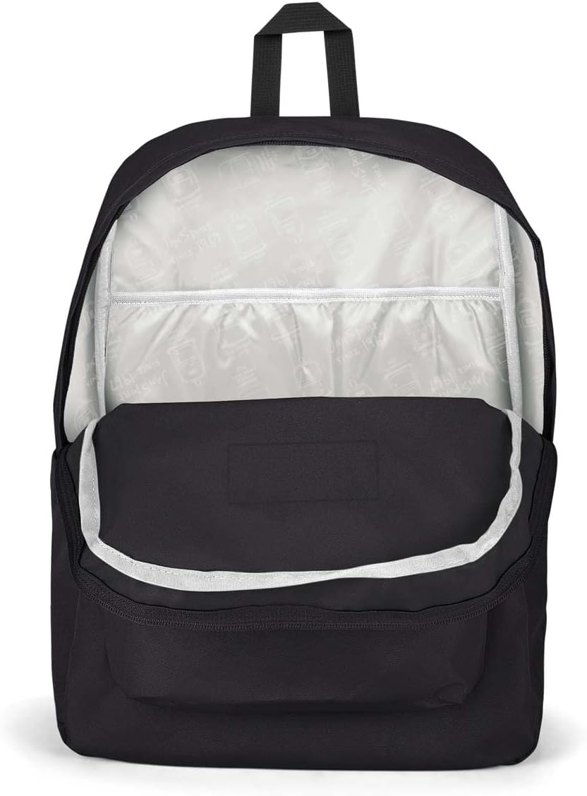 Amazon.com | JanSport SuperBreak Plus Backpack with Padded 15-inch Laptop Sleeve and Integrated Bottle Pocket - Spacious and Durable Daypack for Work and Travel - Black | Casual Daypacks