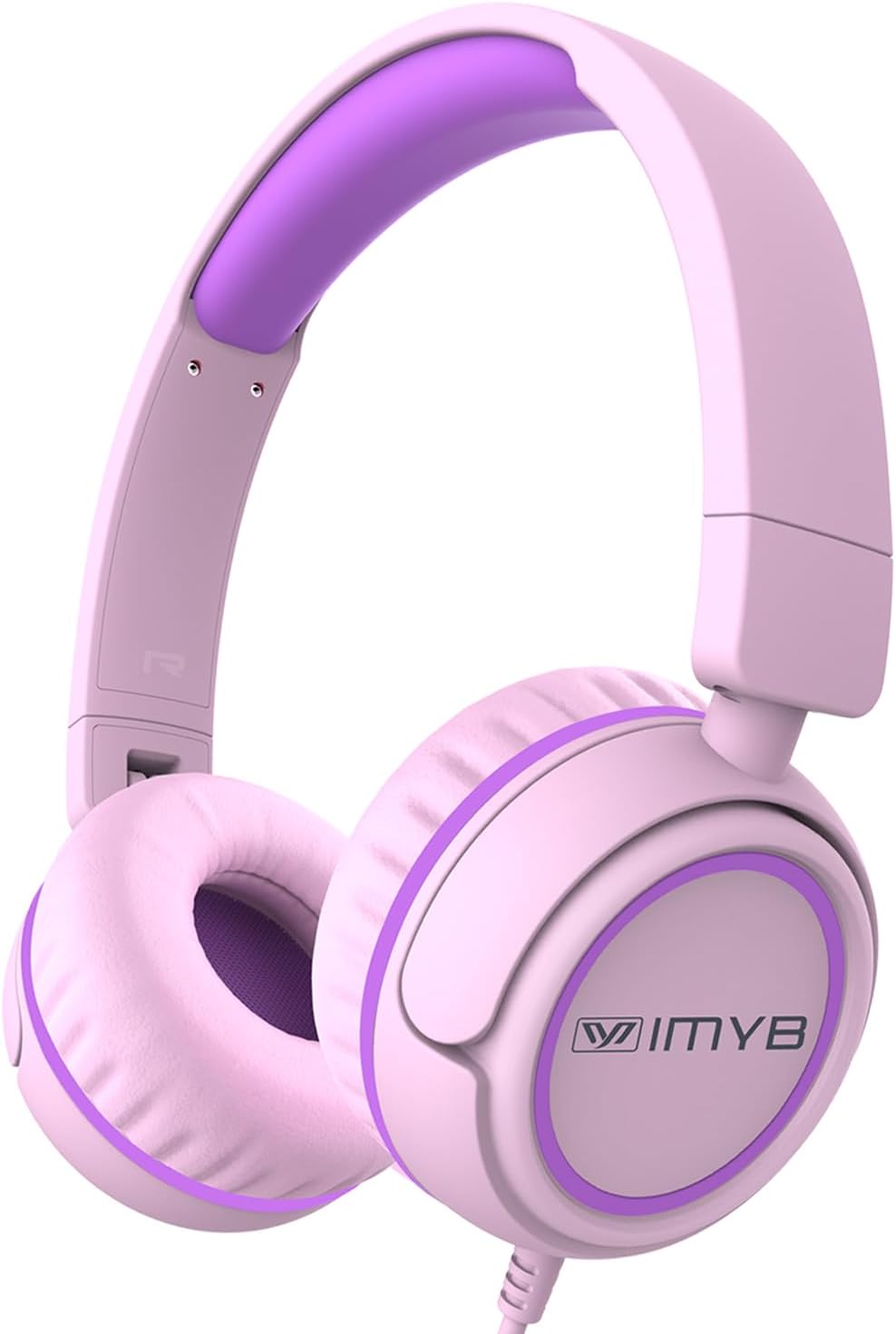 IMYB V1 Kids Headphones. 85dB Wired for School. Toddler 2-12 Boys Girls | Adjustable Foldable Durable Cord. iPad Kindle Tablet Chromebook 3.5mm Ov-Ear for Teens Travel Plane (Green)
