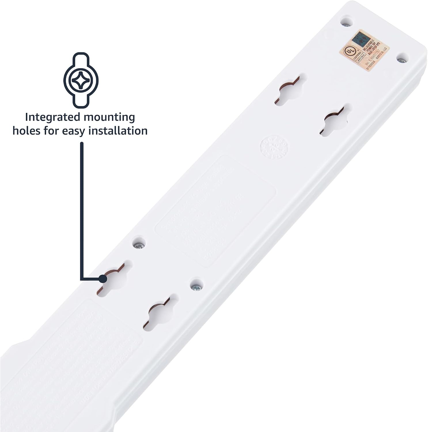 Amazon Basics Surge Protector Power Strip. 6-Outlet. 790 Joules. Circuit Breaker. LED Indicator. 6ft Extension Cord. White