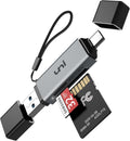 uni SD Card Reader.High Speed USB C to Micro SD Memory Card Adapter USB 3.0 | Dual Slots. Memory Card Reader. for SD/Micro SD/SDHC/SDXC/MMC. Card Reader for MacBook Pro/Air. Chromebook. Android Galaxy