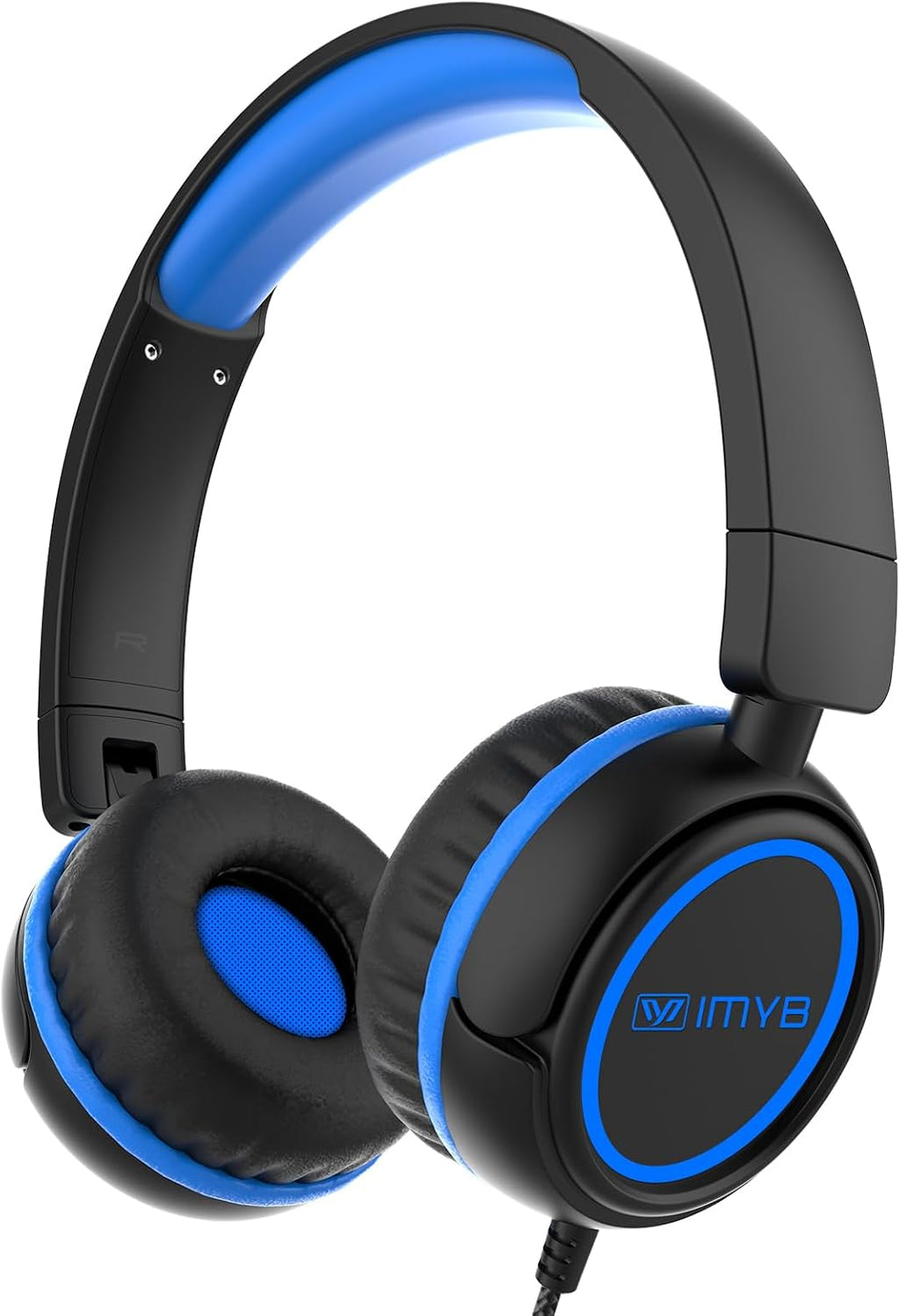 IMYB V1 Kids Headphones. 85dB Wired for School. Toddler 2-12 Boys Girls | Adjustable Foldable Durable Cord. iPad Kindle Tablet Chromebook 3.5mm Ov-Ear for Teens Travel Plane (Green)