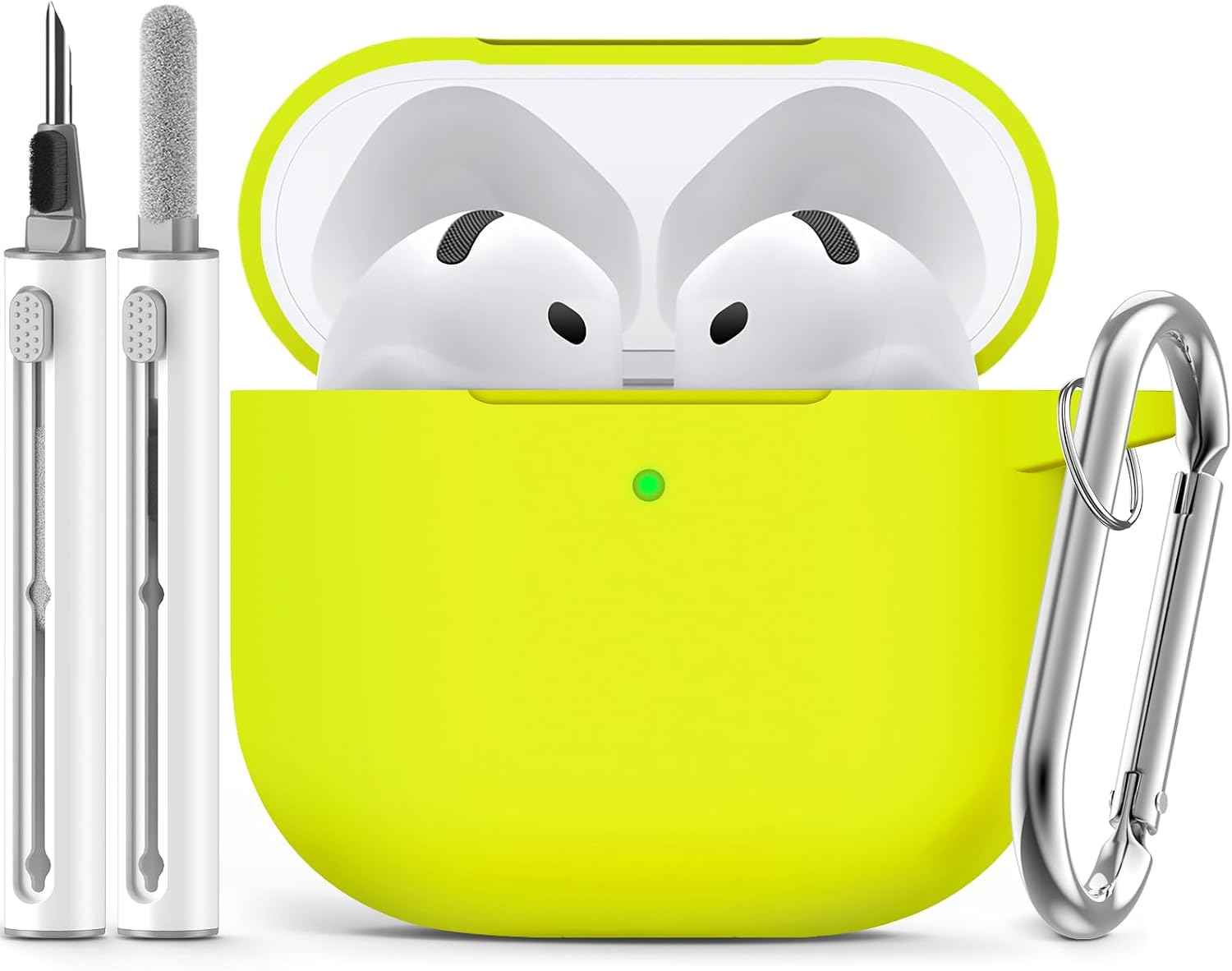 Ljusmicker for AirPods Pro 3 Case 2025 with Cleaner Kit.Black | Soft Silicone Protective Cover for Apple AirPod Pro 3rd Generation Case with Keychain for Women Men.Shockproof
