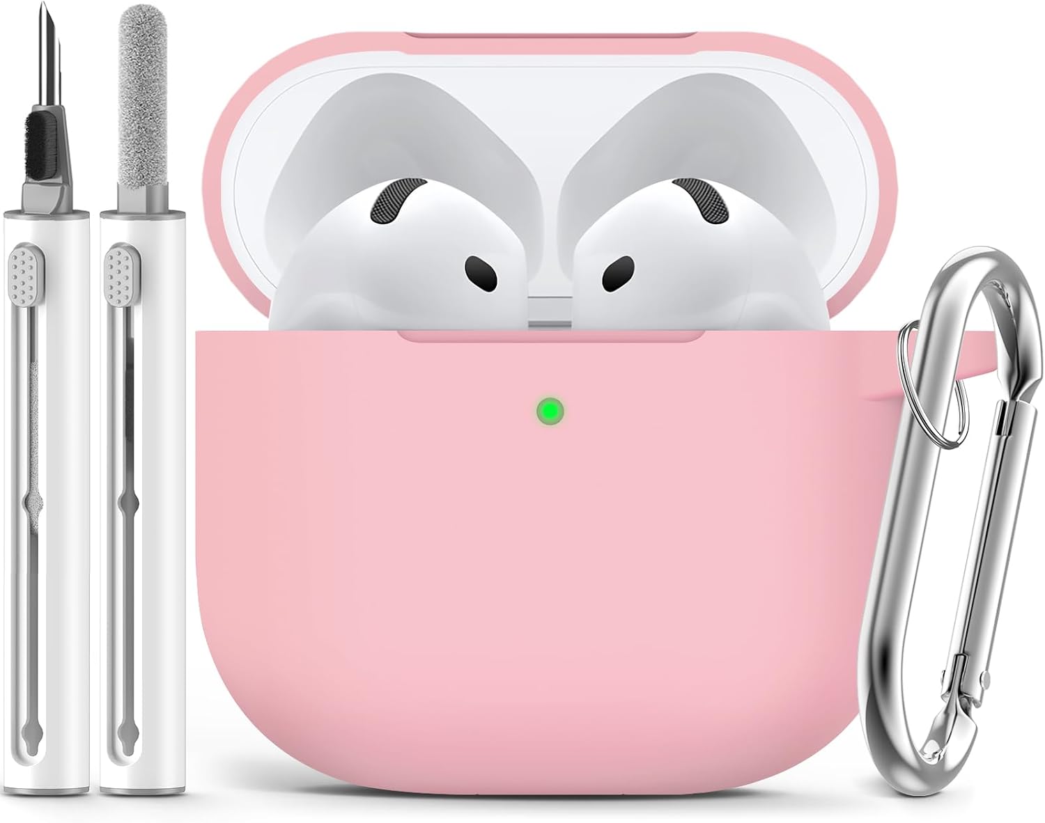 Ljusmicker for AirPods Pro 3 Case 2025 with Cleaner Kit.Black | Soft Silicone Protective Cover for Apple AirPod Pro 3rd Generation Case with Keychain for Women Men.Shockproof