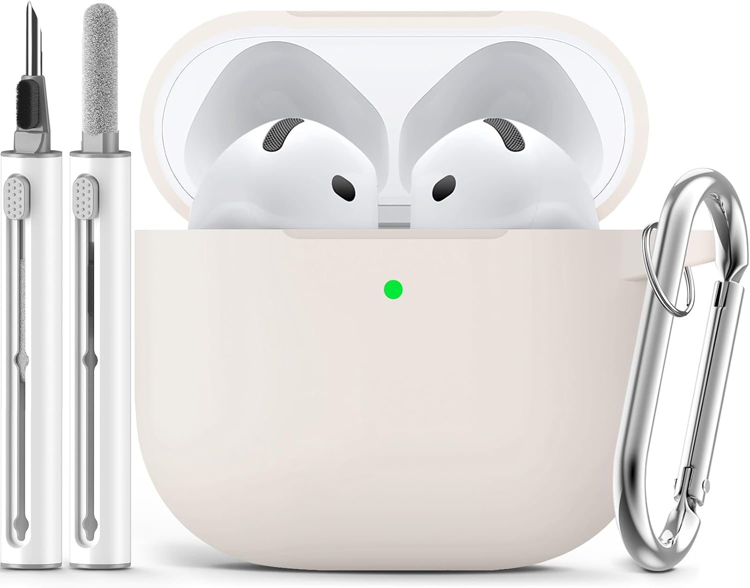 Ljusmicker for AirPods Pro 3 Case 2025 with Cleaner Kit.Black | Soft Silicone Protective Cover for Apple AirPod Pro 3rd Generation Case with Keychain for Women Men.Shockproof