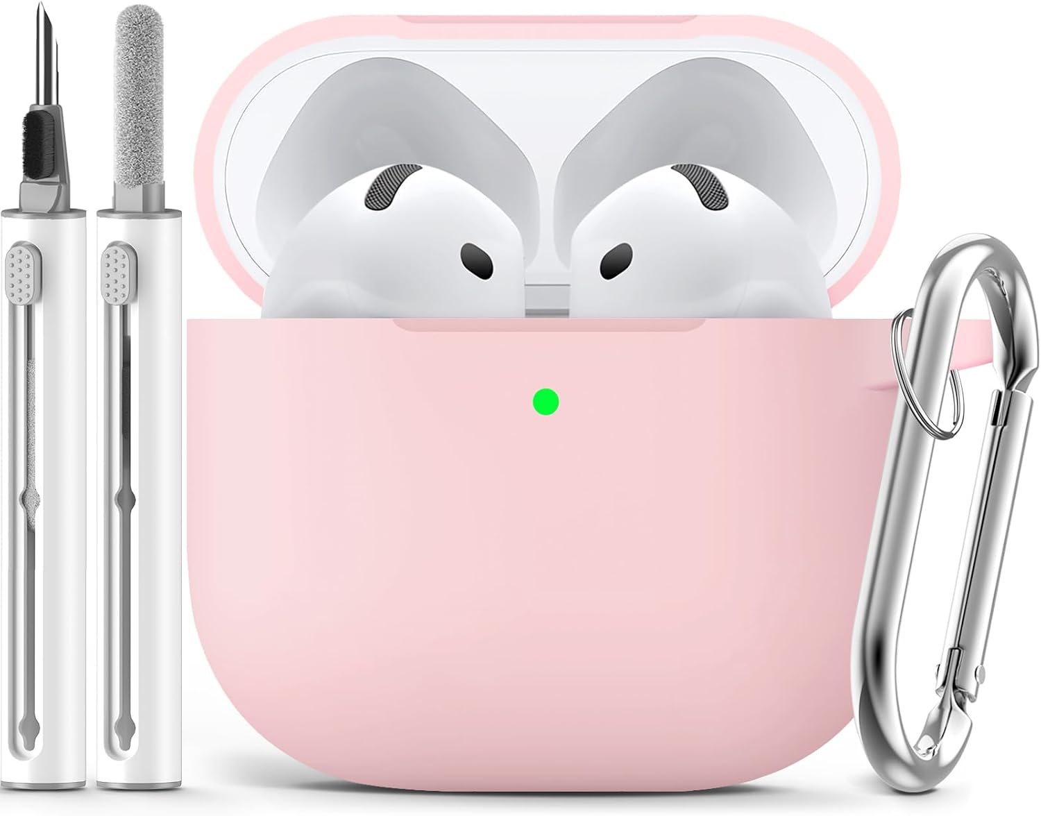 Ljusmicker for AirPods Pro 3 Case 2025 with Cleaner Kit.Black | Soft Silicone Protective Cover for Apple AirPod Pro 3rd Generation Case with Keychain for Women Men.Shockproof