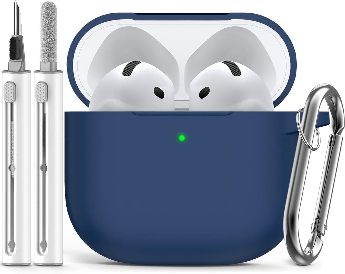 Ljusmicker for AirPods Pro 3 Case 2025 with Cleaner Kit.Black | Soft Silicone Protective Cover for Apple AirPod Pro 3rd Generation Case with Keychain for Women Men.Shockproof