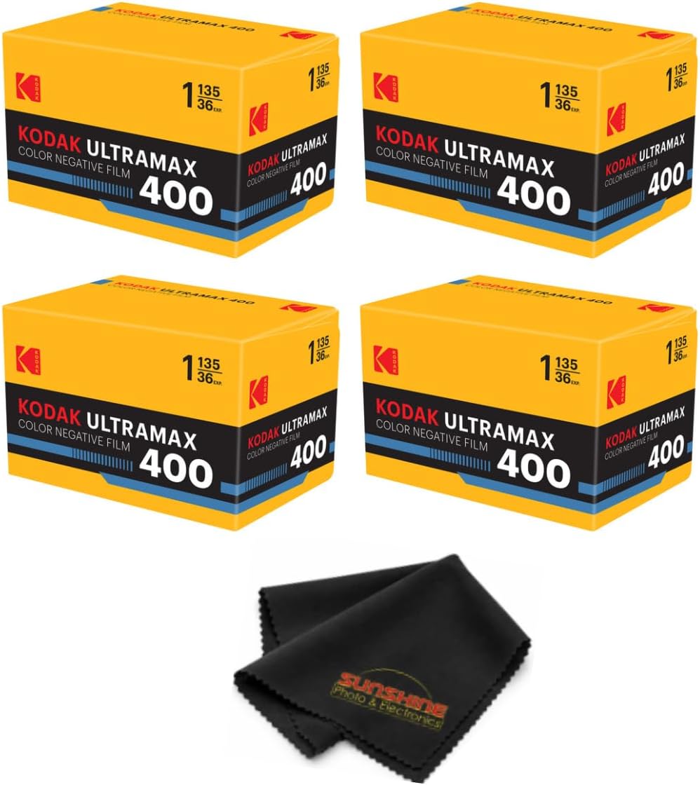 Kodak Ultramax 400 Color Print Film 36 Exp. 35mm DX 400 135-36 (108 Pics) (Pack of 3). Basic