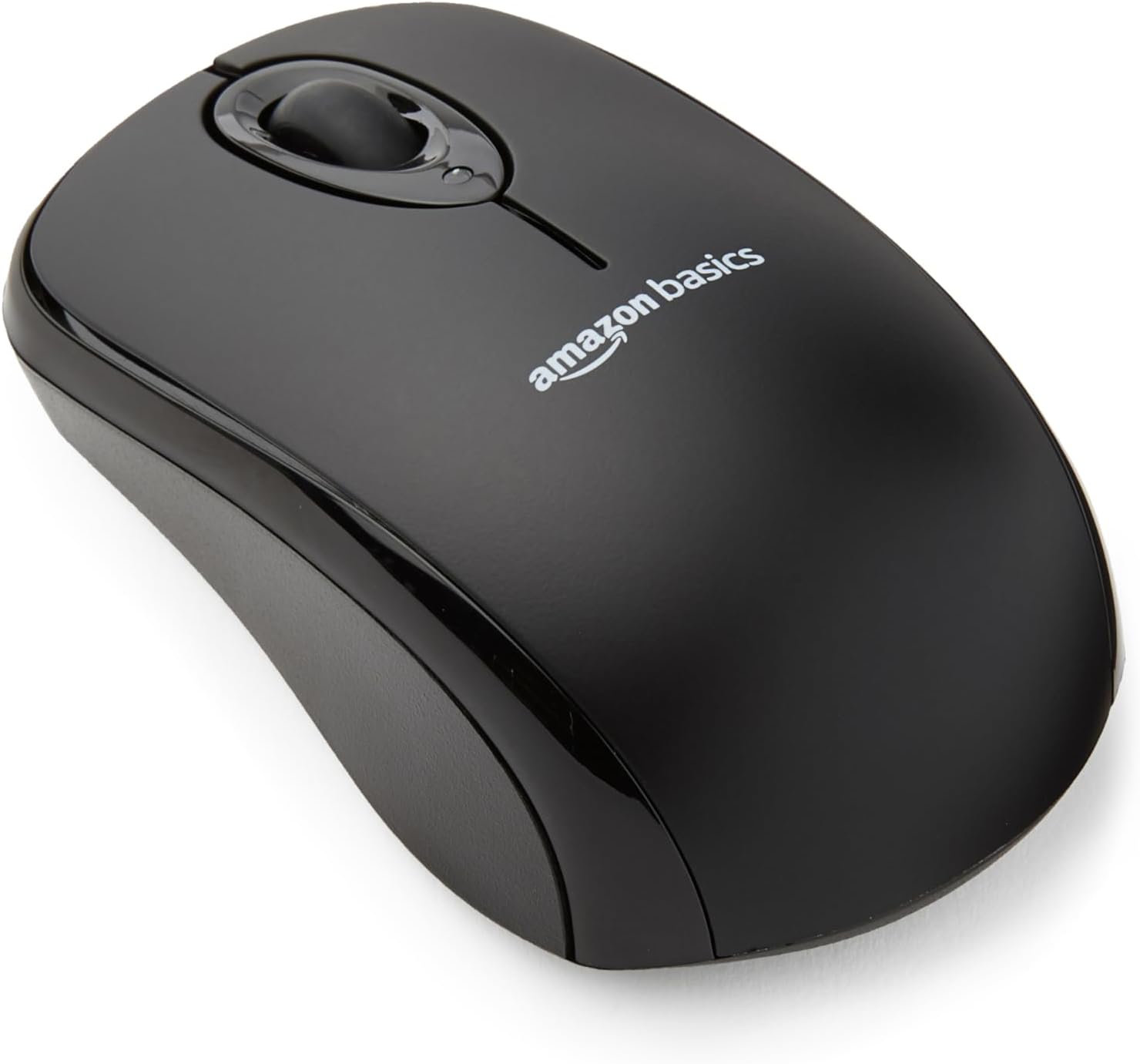 Amazon Basics 2.4 GHz Wireless Optical Computer Mouse with USB Nano Receiver. Portable. No Wires. Smooth Tracking. Multi-Device Compatibility. Black