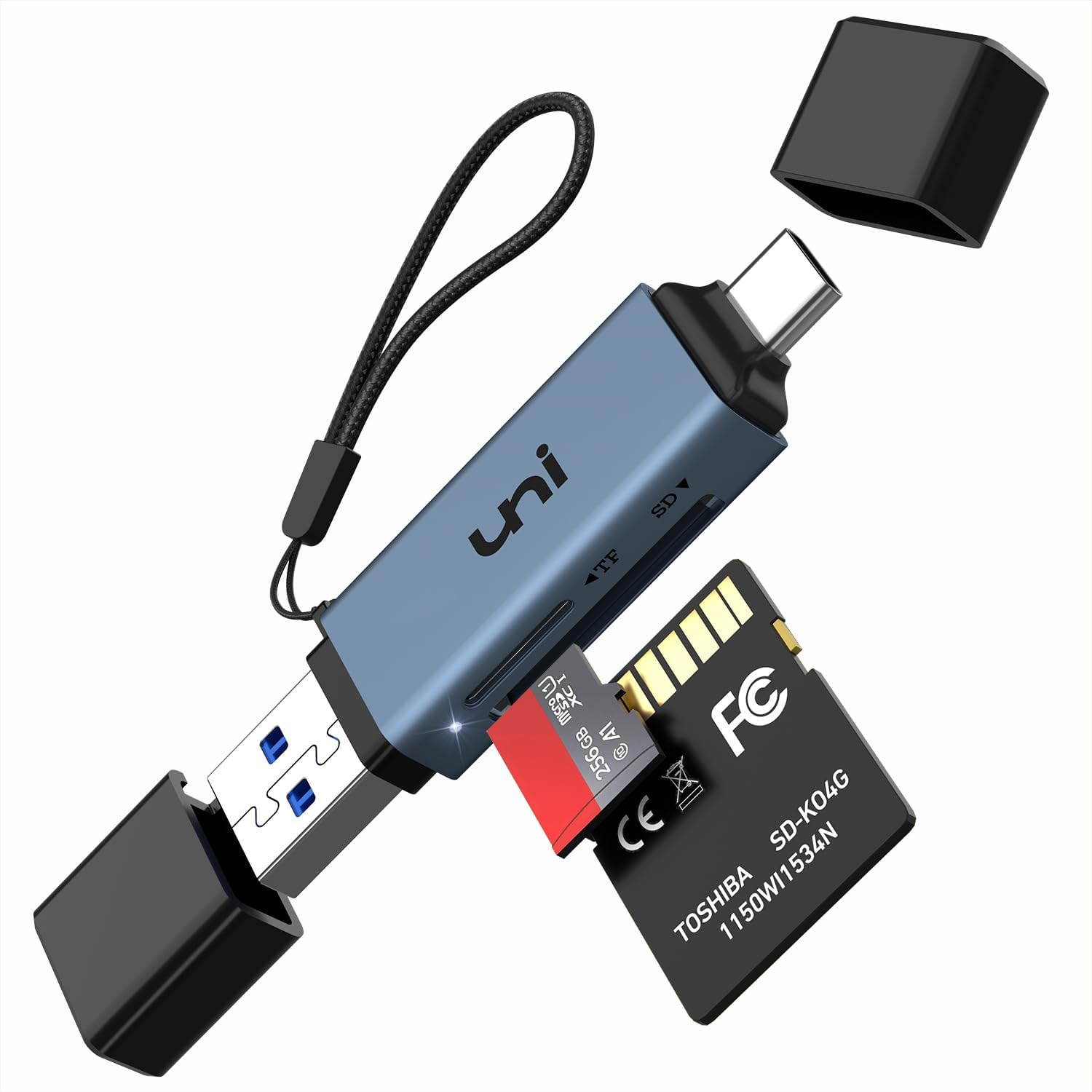 uni SD Card Reader.High Speed USB C to Micro SD Memory Card Adapter USB 3.0 | Dual Slots. Memory Card Reader. for SD/Micro SD/SDHC/SDXC/MMC. Card Reader for MacBook Pro/Air. Chromebook. Android Galaxy