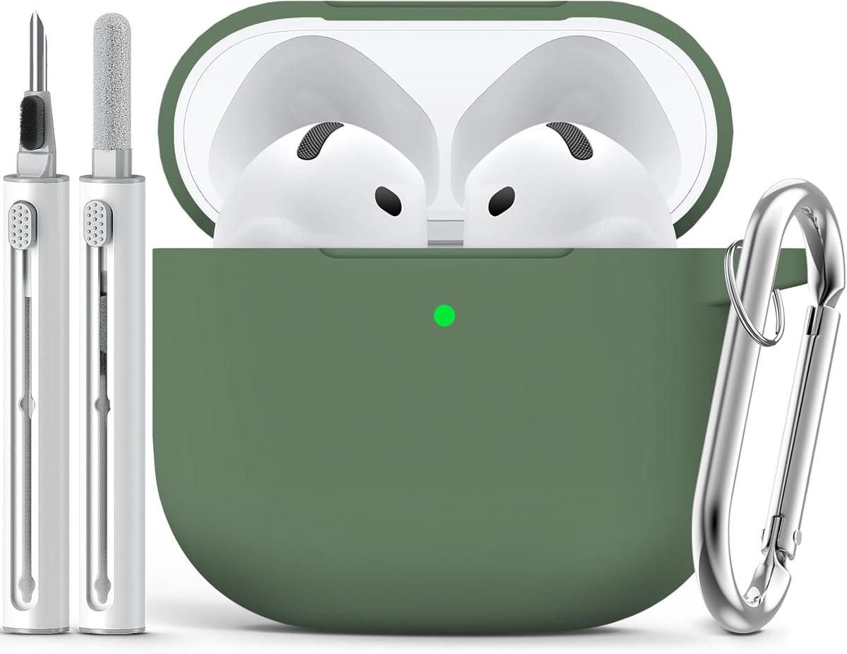 Ljusmicker for AirPods Pro 3 Case 2025 with Cleaner Kit.Black | Soft Silicone Protective Cover for Apple AirPod Pro 3rd Generation Case with Keychain for Women Men.Shockproof