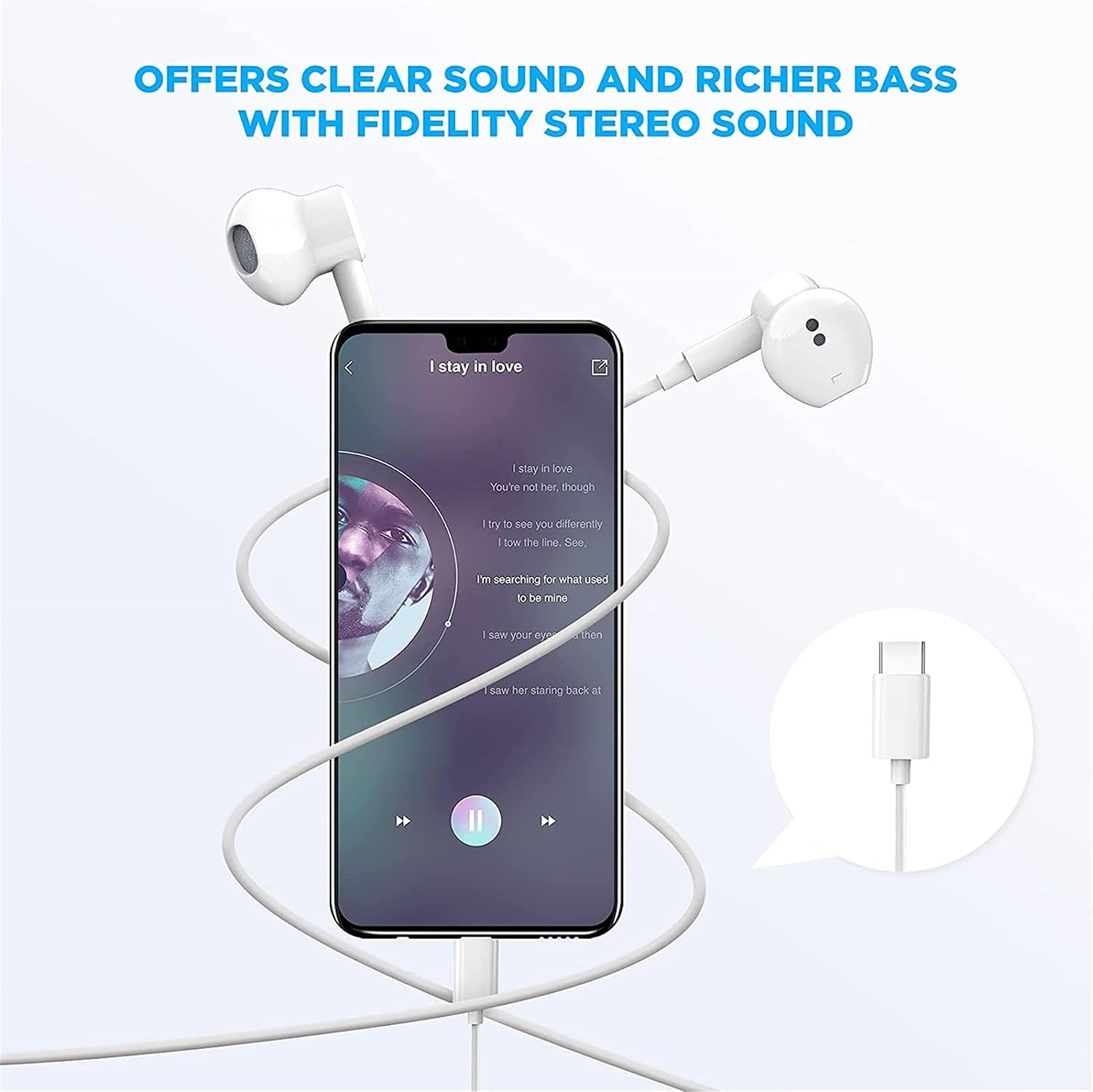 USB C Headphones for iPhone 17/16/15 Pro Max Plus Earbuds.Type C Earphones | with Microphone & Remote Noise Cancelling Earphones for iPhone 17/16/15 Pro Max Plus.iPad.Galaxy S26/S25/S24/Ultra Note 10/20