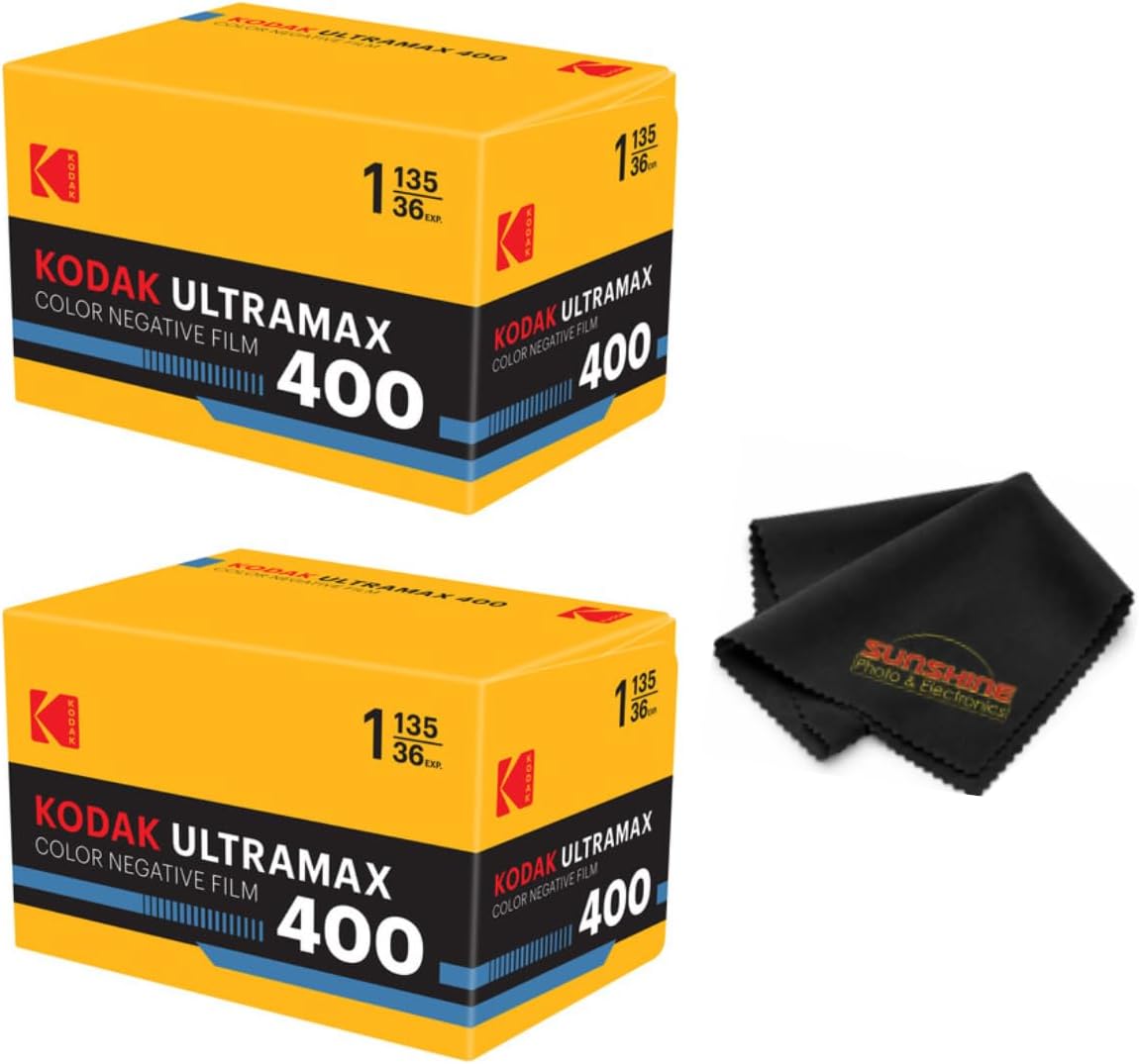Kodak Ultramax 400 Color Print Film 36 Exp. 35mm DX 400 135-36 (108 Pics) (Pack of 3). Basic