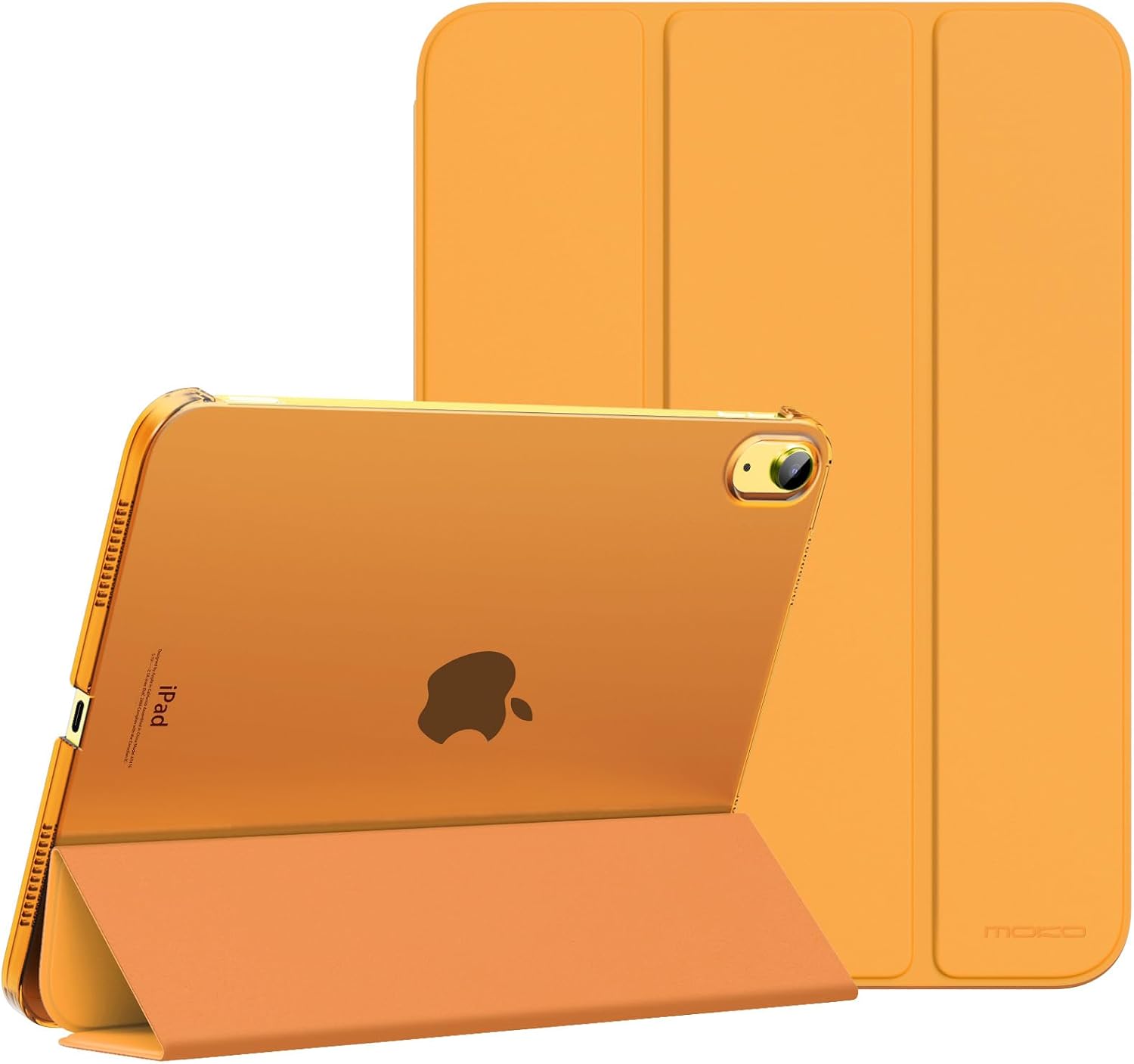 MoKo for iPad (A16) 11th Generation Case. iPad 10th Gen Case. Navy Blue | For iPad 11/10.9 Inch Case 2025/2022. Slim Stand Hard PC Translucent Back Shell Smart Cover.Support Touch ID.Auto Wake/Sleep