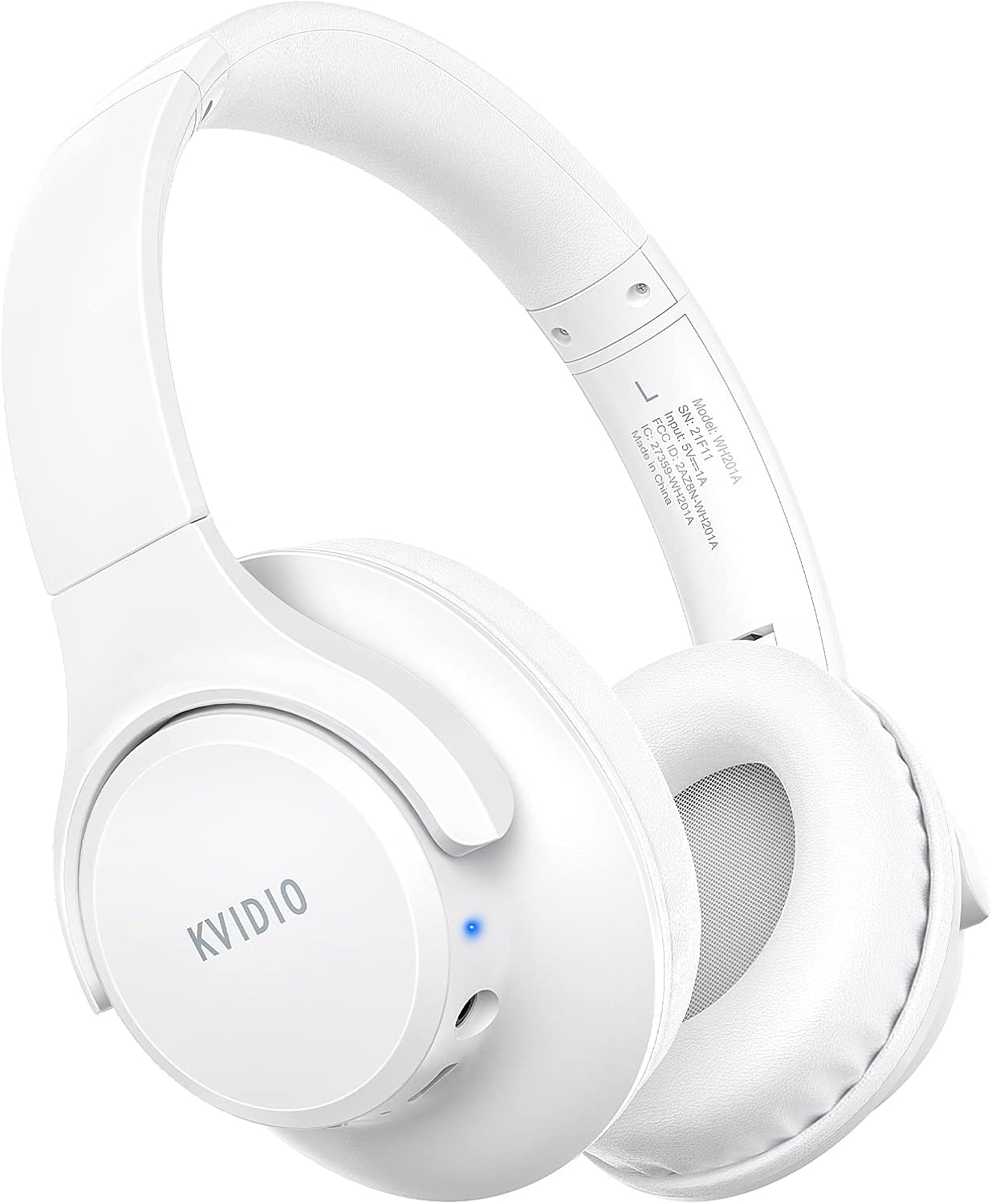 KVIDIO Bluetooth Headphones Wireless Over Ear Headsets 65H Playtime | Deep Bass. HiFi Stereo. Bluetooth 6.0. Microphone. Comfortable Fit. Foldable. Lightweight. Low Latency for Travel Home Office