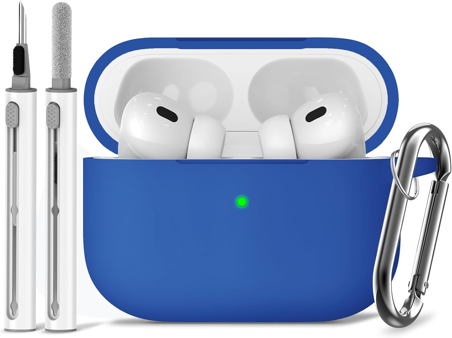 Ljusmicker for AirPods Pro 3 Case 2025 with Cleaner Kit.Black | Soft Silicone Protective Cover for Apple AirPod Pro 3rd Generation Case with Keychain for Women Men.Shockproof