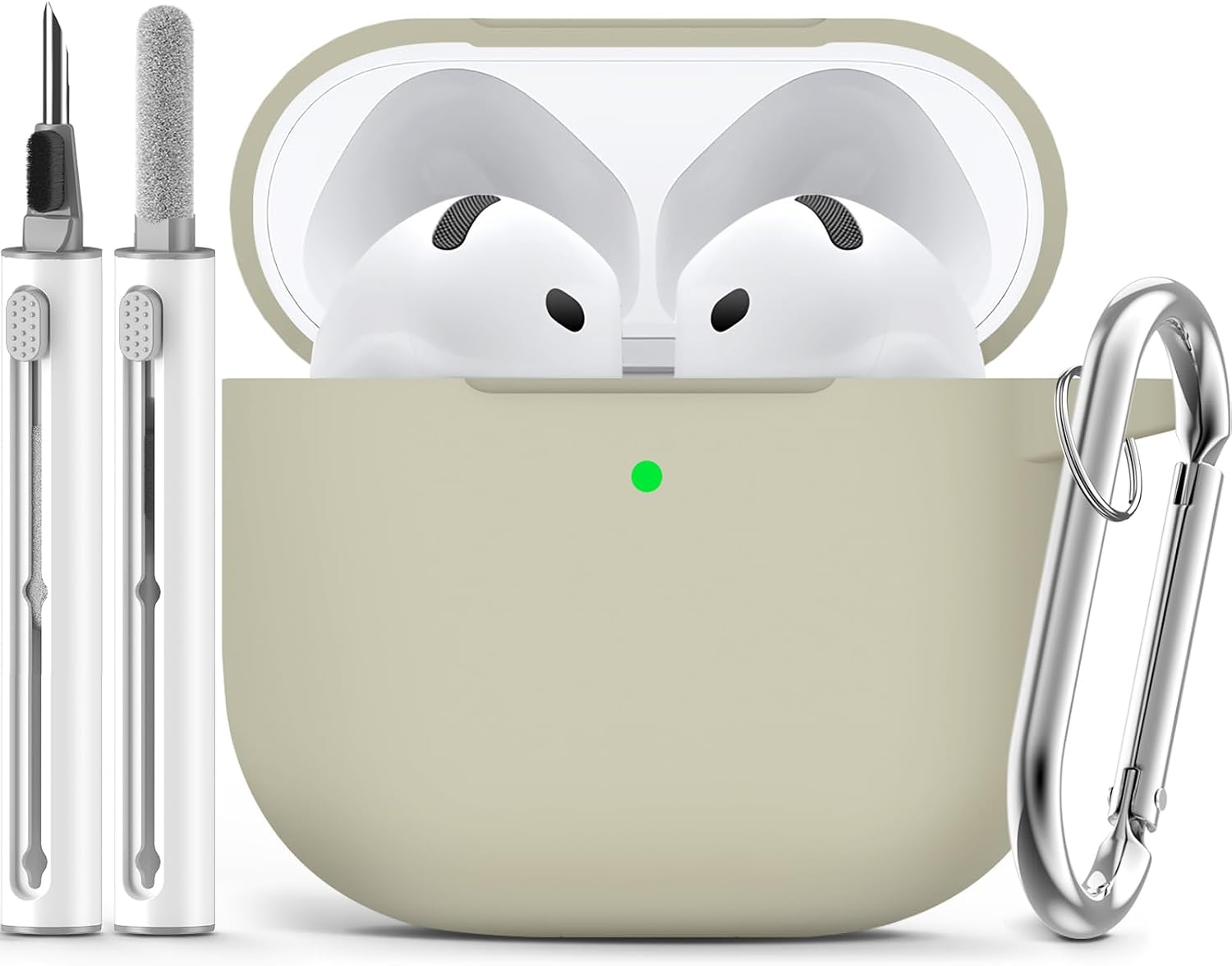 Ljusmicker for AirPods Pro 3 Case 2025 with Cleaner Kit.Black | Soft Silicone Protective Cover for Apple AirPod Pro 3rd Generation Case with Keychain for Women Men.Shockproof