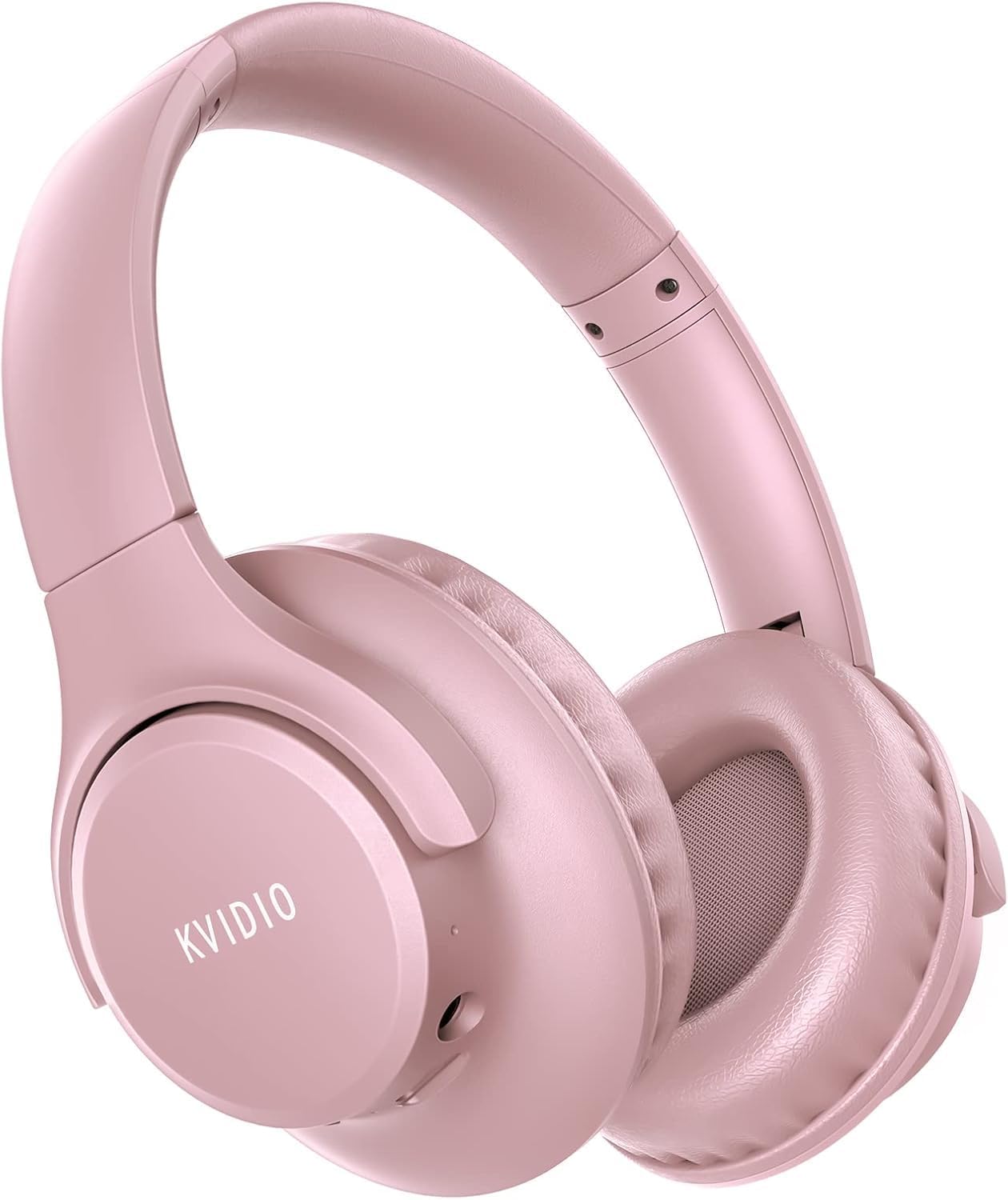 KVIDIO Bluetooth Headphones Wireless Over Ear Headsets 65H Playtime | Deep Bass. HiFi Stereo. Bluetooth 6.0. Microphone. Comfortable Fit. Foldable. Lightweight. Low Latency for Travel Home Office