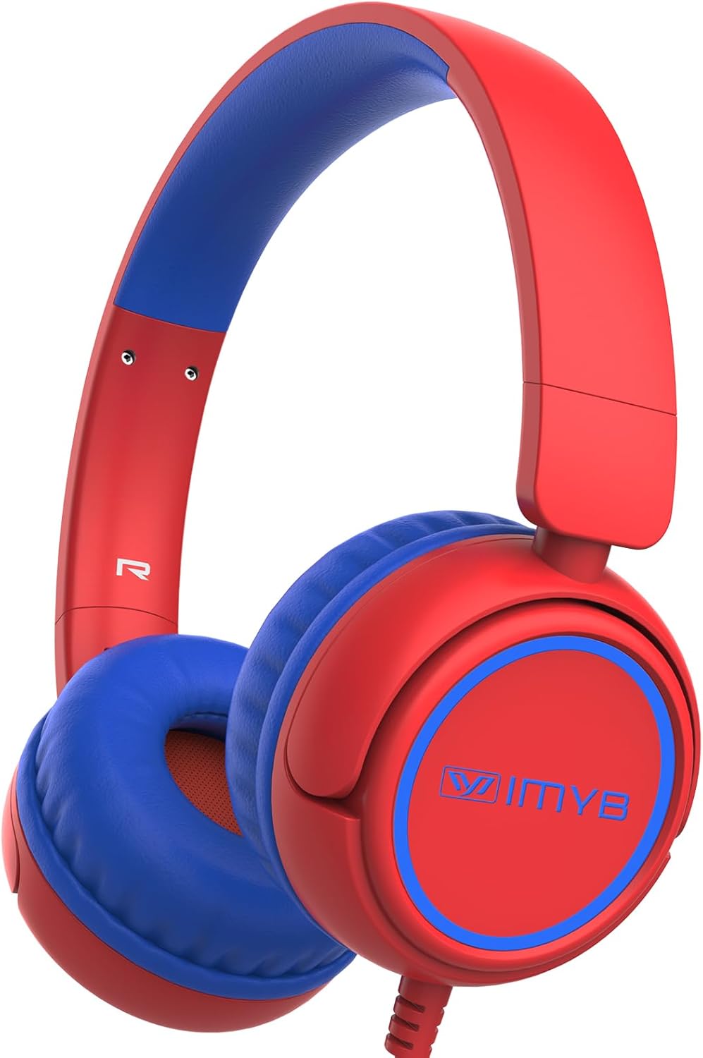 IMYB V1 Kids Headphones. 85dB Wired for School. Toddler 2-12 Boys Girls | Adjustable Foldable Durable Cord. iPad Kindle Tablet Chromebook 3.5mm Ov-Ear for Teens Travel Plane (Green)