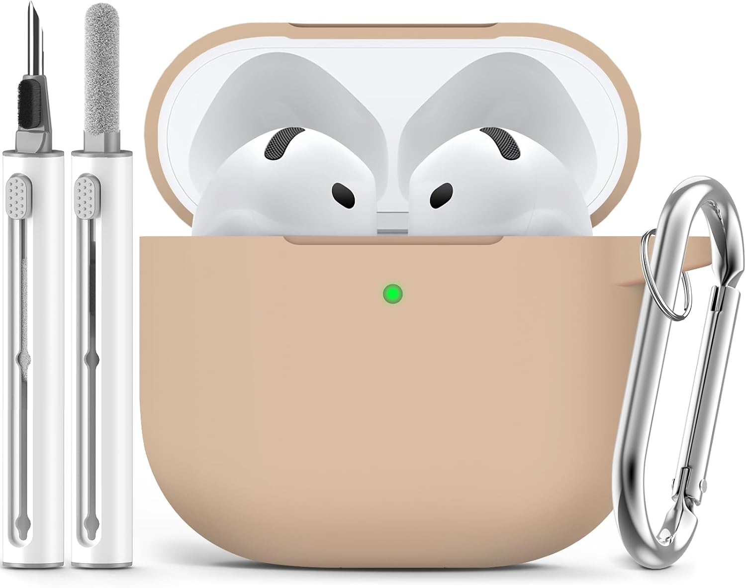 Ljusmicker for AirPods Pro 3 Case 2025 with Cleaner Kit.Black | Soft Silicone Protective Cover for Apple AirPod Pro 3rd Generation Case with Keychain for Women Men.Shockproof