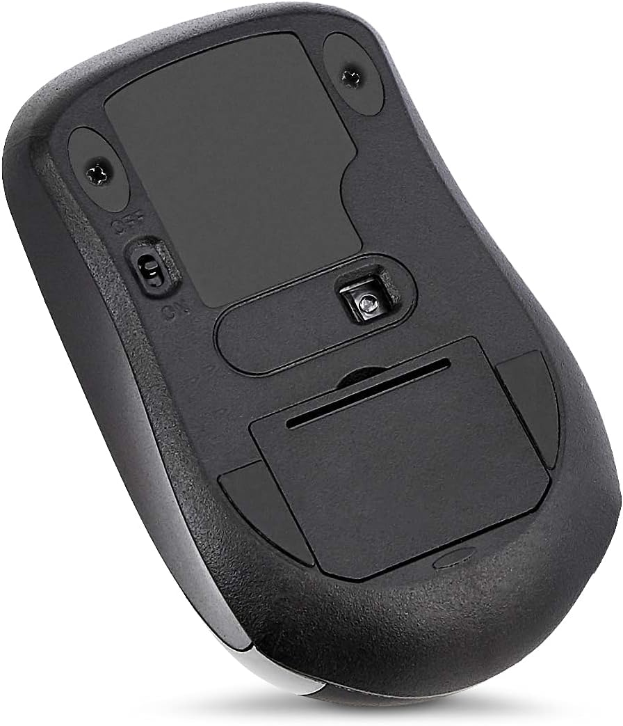 Amazon Basics 2.4 GHz Wireless Optical Computer Mouse with USB Nano Receiver. Black. 30-Pack