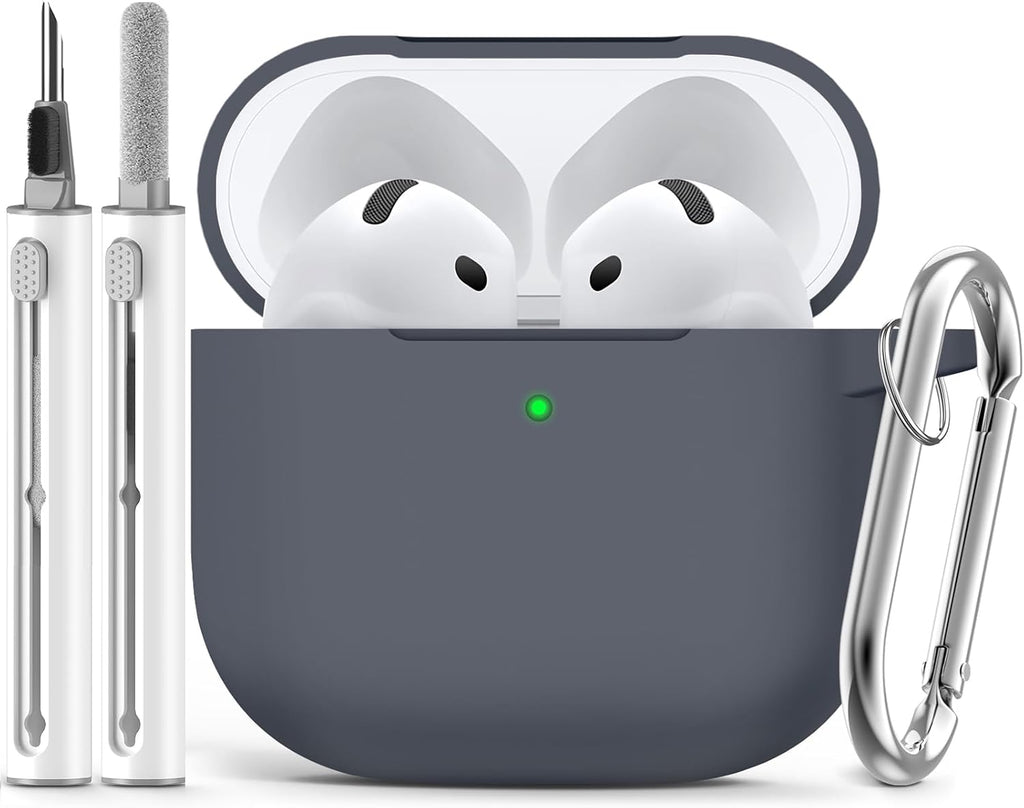 Ljusmicker for AirPods Pro 3 Case 2025 with Cleaner Kit.Black | Soft Silicone Protective Cover for Apple AirPod Pro 3rd Generation Case with Keychain for Women Men.Shockproof