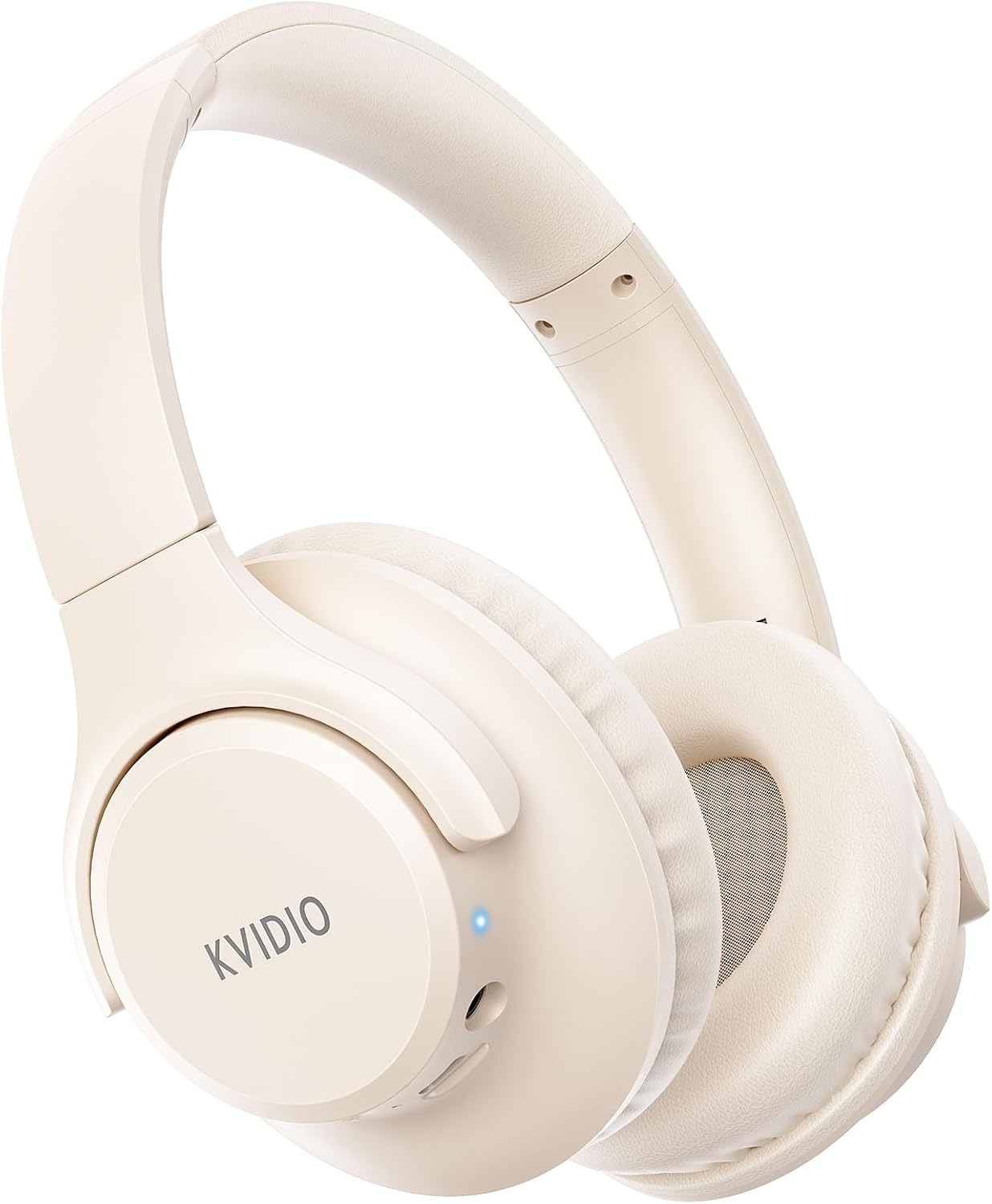 KVIDIO Bluetooth Headphones Wireless Over Ear Headsets 65H Playtime | Deep Bass. HiFi Stereo. Bluetooth 6.0. Microphone. Comfortable Fit. Foldable. Lightweight. Low Latency for Travel Home Office