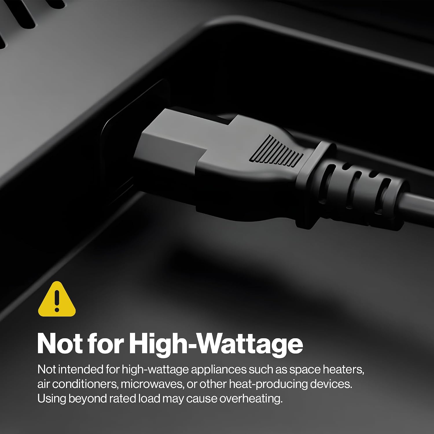 Standard 5ft (1.5m) 10 Amps 125 Volts Black 3 Prong AC Power Cord Cable for Electronics. TV. Computer. Printer. Radio. Monitor. Samsung. Dell. Vizio. LG. Asus. Laptop and More