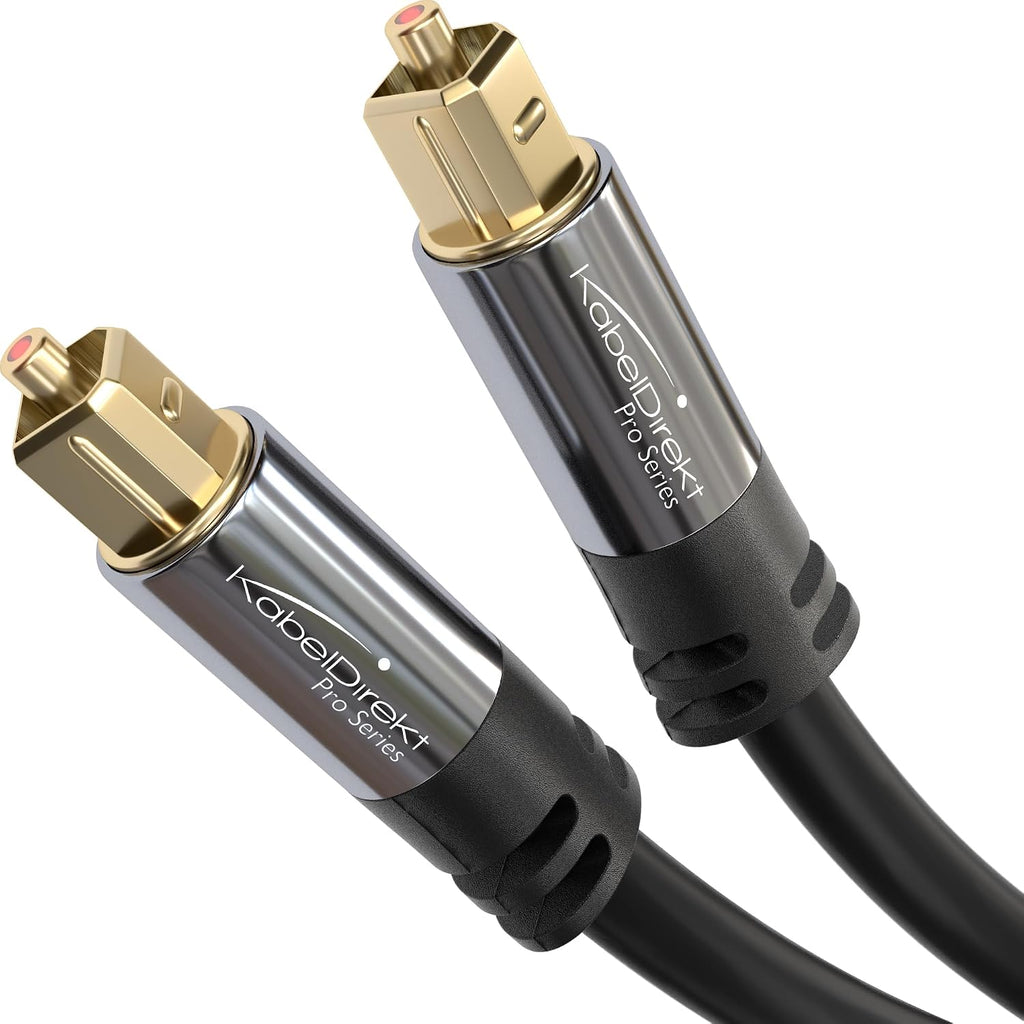 KabelDirekt – Optical Audio TOSLINK Cable – 6ft – Soundbar | Optical digital audio cable