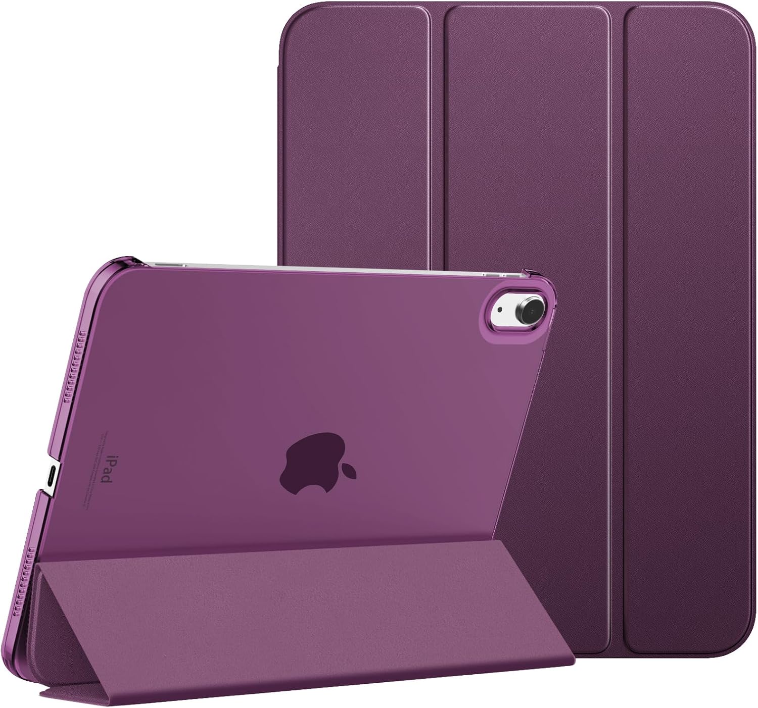 MoKo for iPad (A16) 11th Generation Case. iPad 10th Gen Case. Navy Blue | For iPad 11/10.9 Inch Case 2025/2022. Slim Stand Hard PC Translucent Back Shell Smart Cover.Support Touch ID.Auto Wake/Sleep