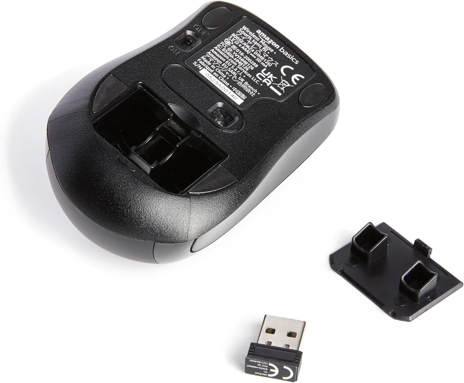 Amazon Basics 2.4 GHz Wireless Optical Computer Mouse with USB Nano Receiver. Portable. No Wires. Smooth Tracking. Multi-Device Compatibility. Black