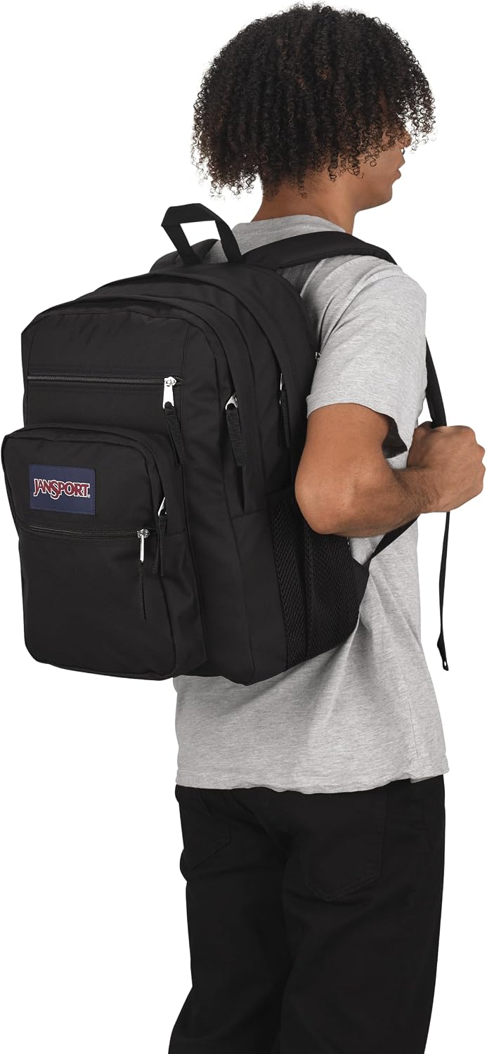 JanSport Laptop Backpack - Computer Bag with 2 Compartments. Ergonomic Shoulder Straps. 15 Laptop Sleeve. Haul Handle - Black