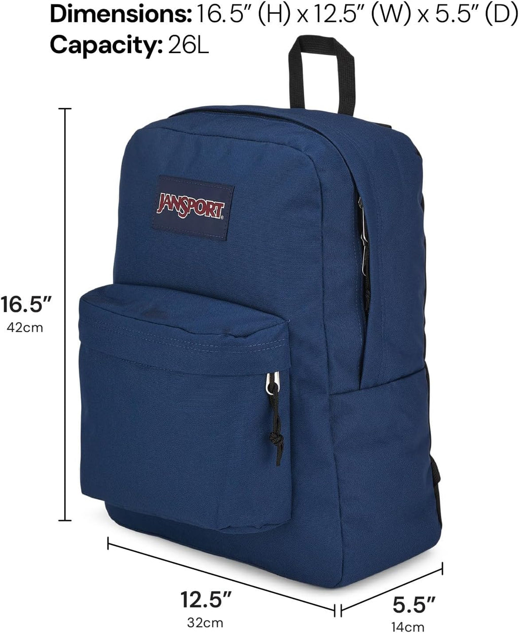 Amazon.com | JanSport SuperBreak Plus Backpack with Padded 15-inch Laptop Sleeve and Integrated Bottle Pocket - Spacious and Durable Daypack for Work and Travel - Black | Casual Daypacks