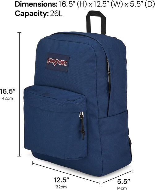 Amazon.com | JanSport SuperBreak Plus Backpack with Padded 15-inch Laptop Sleeve and Integrated Bottle Pocket - Spacious and Durable Daypack for Work and Travel - Black | Casual Daypacks