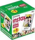 Fujifilm Instax Mini Instant Film. 10 Sheets x 5 Packs (Total 50 Shoots)