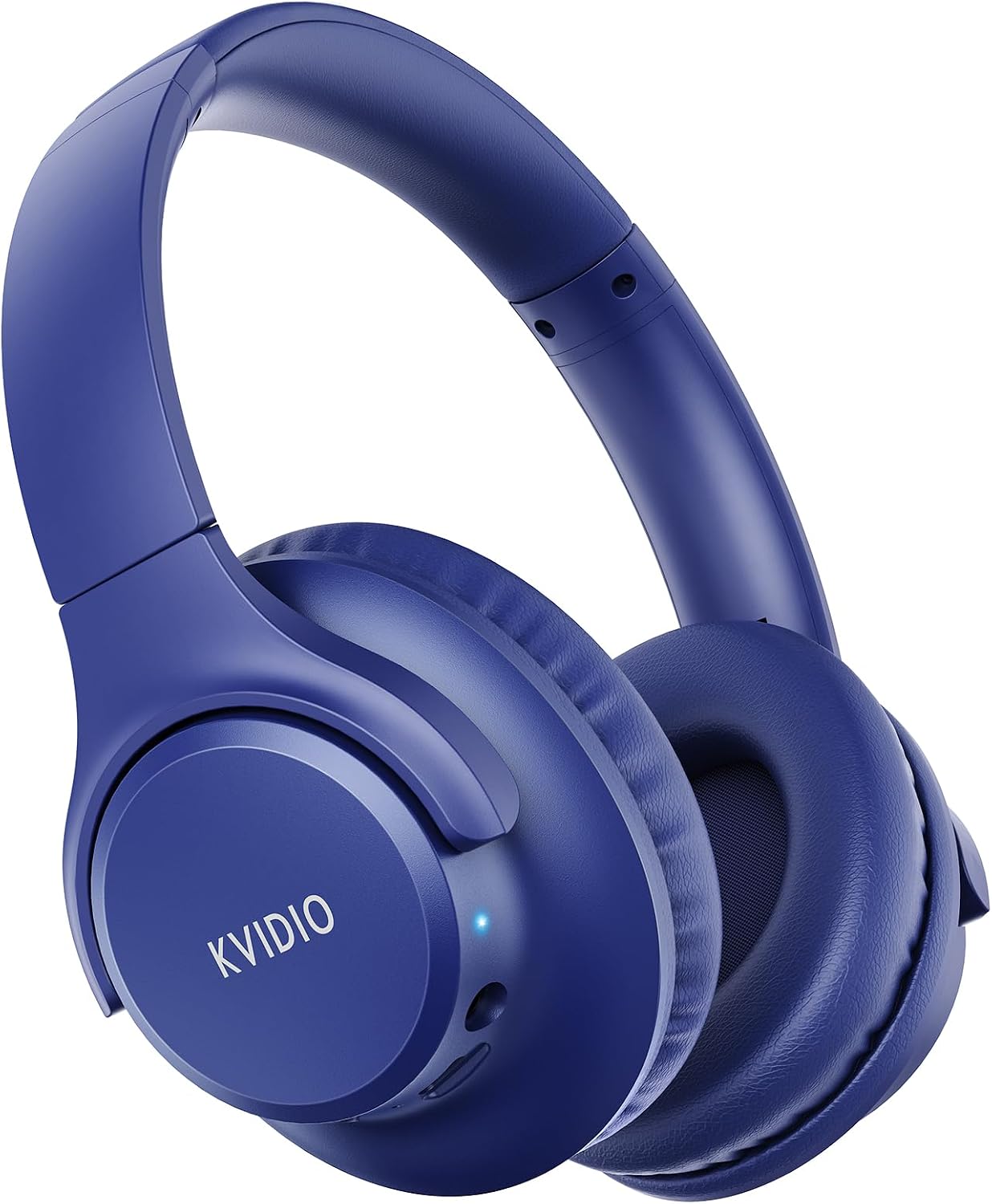 KVIDIO Bluetooth Headphones Wireless Over Ear Headsets 65H Playtime | Deep Bass. HiFi Stereo. Bluetooth 6.0. Microphone. Comfortable Fit. Foldable. Lightweight. Low Latency for Travel Home Office