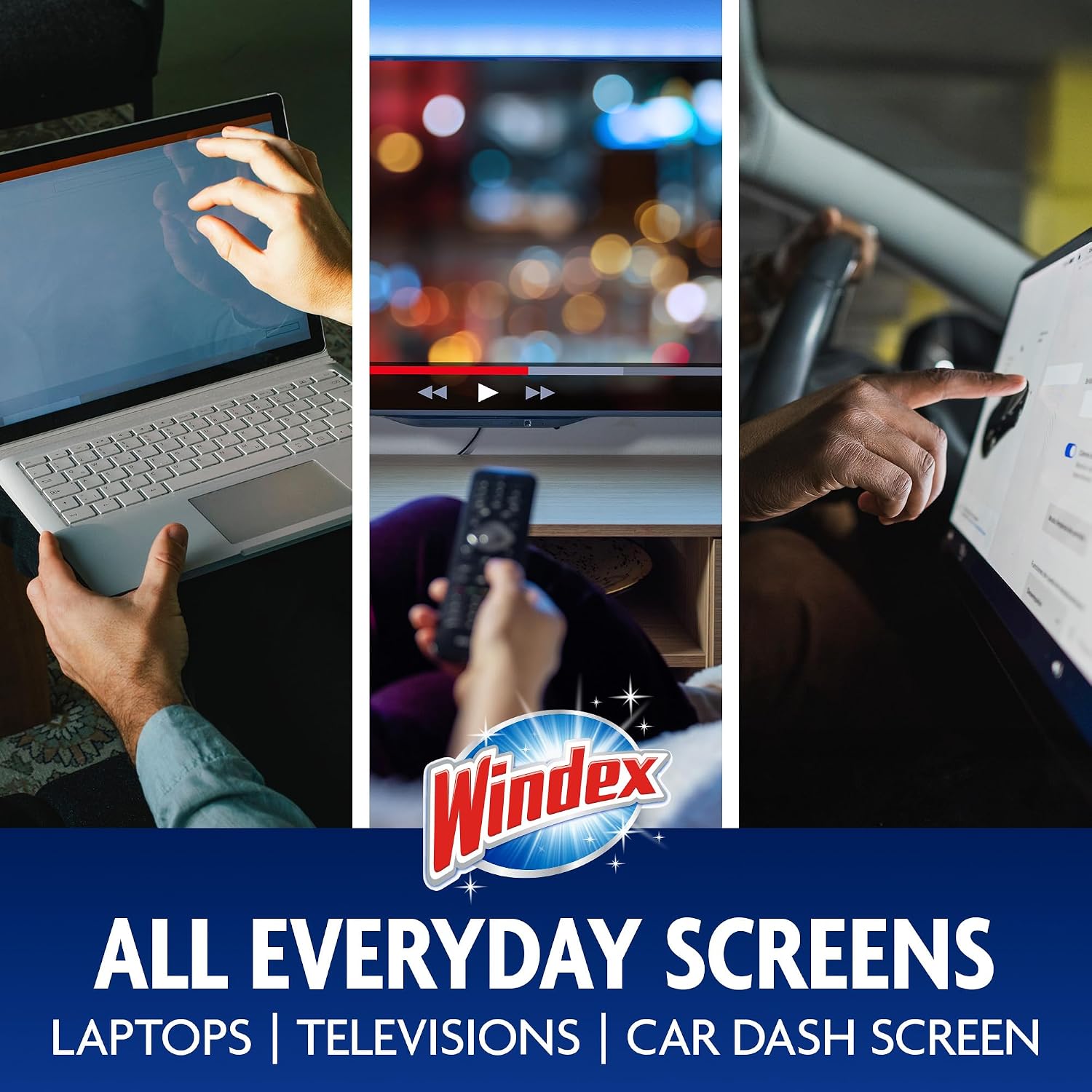 Windex Electronic Cleaning Wipes. Anti-Static & Ammonia-Free. 25 Count | Pre-Moistened Wipes for Monitors. Computer Screens. Laptops. TVs. Phones & More. Resealable Pack with Freshness Lock