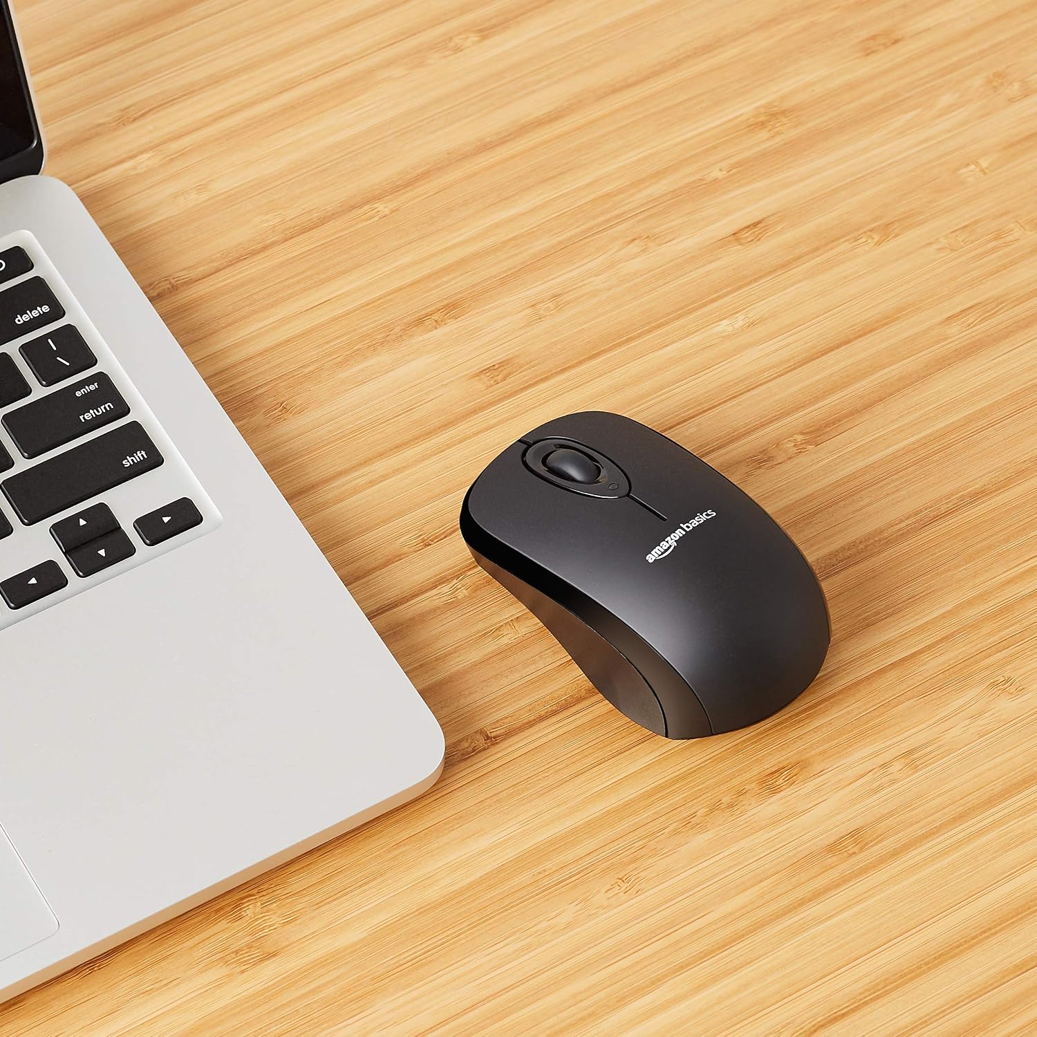 Amazon Basics 2.4 GHz Wireless Optical Computer Mouse with USB Nano Receiver. Black. 30-Pack